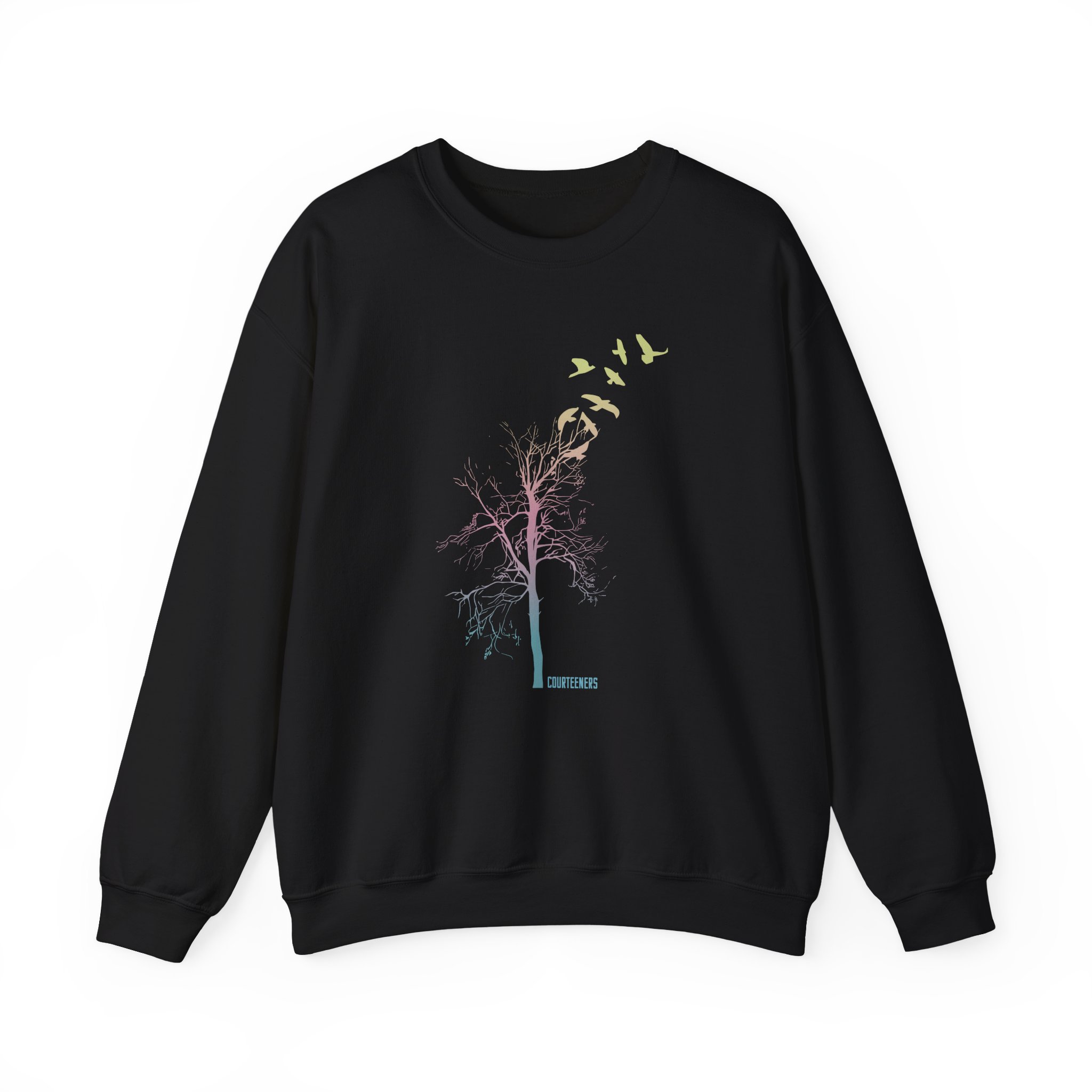 Courteeners Pastel Ombre Tree Unisex Heavy Blend Crewneck Sweatshirt