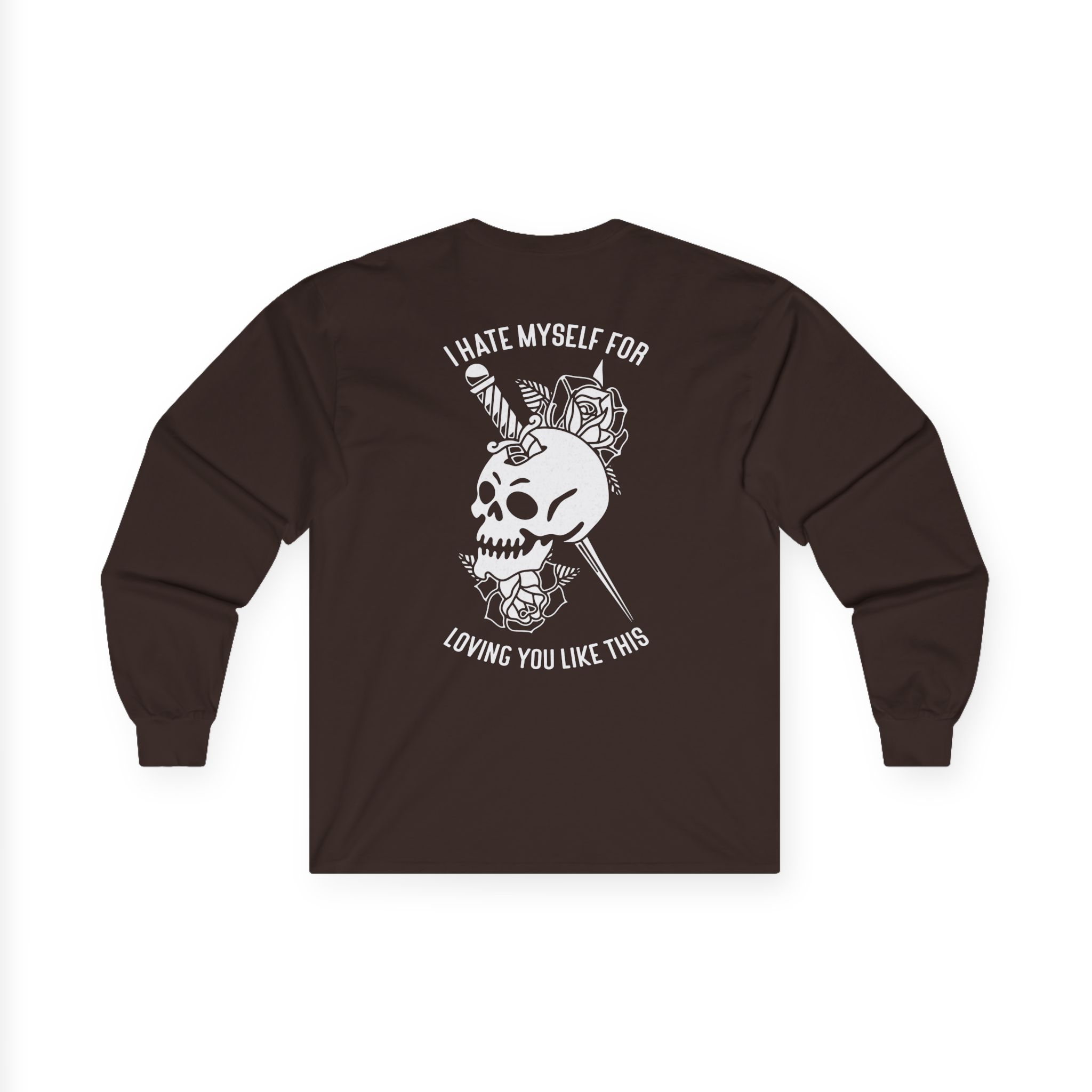 Bayside Dagger Skull Unisex Ultra Cotton Long Sleeve Tee