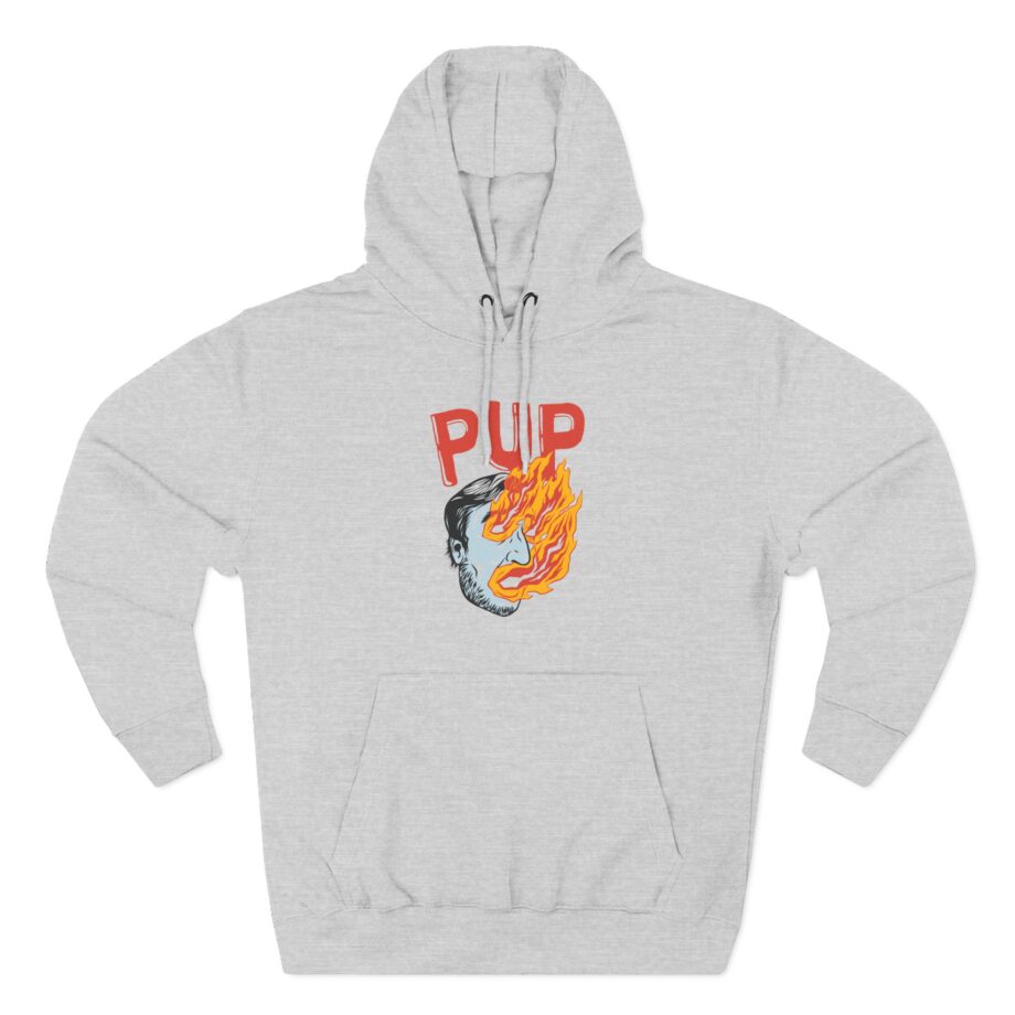 Pup I Hope the World Explodes Three-Panel Fleece Hoodie