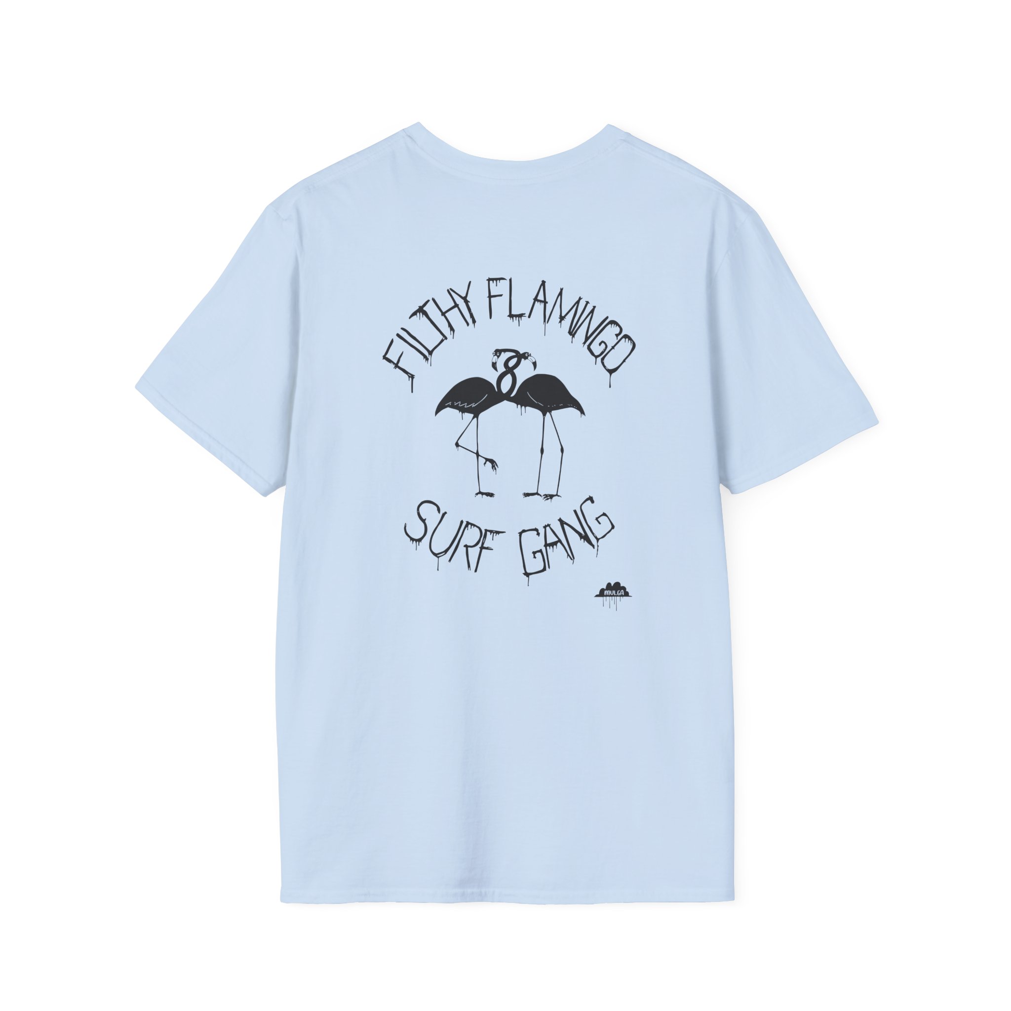 Surf Gang Filthy Flamingo Unisex Softstyle T-Shirt