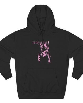 Sewerslvt Three-Panel Fleece Hoodie