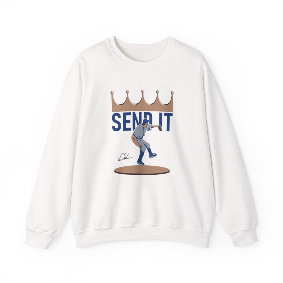 Trevor Bauer Send It Unisex Heavy Blend™ Crewneck Sweatshirt