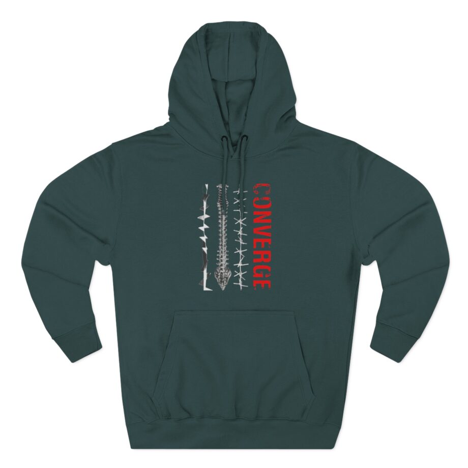 Converge Spine Three-Panel Fleece Hoodie