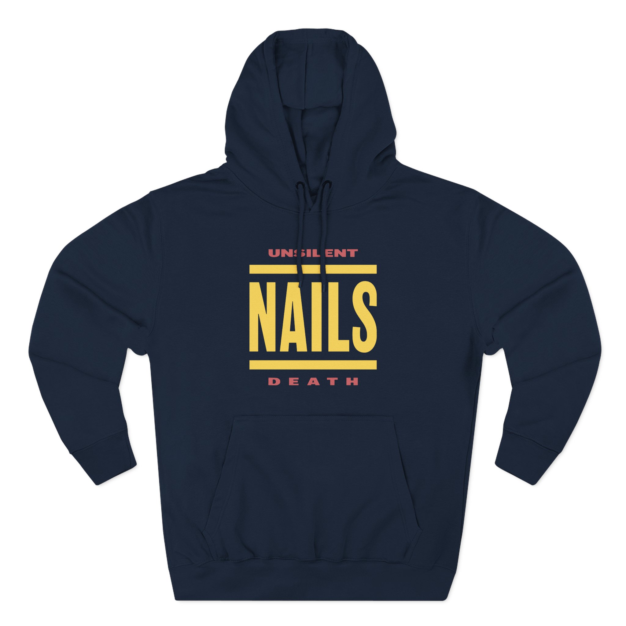 Nails Bold Lines Three-Panel Fleece Hoodie