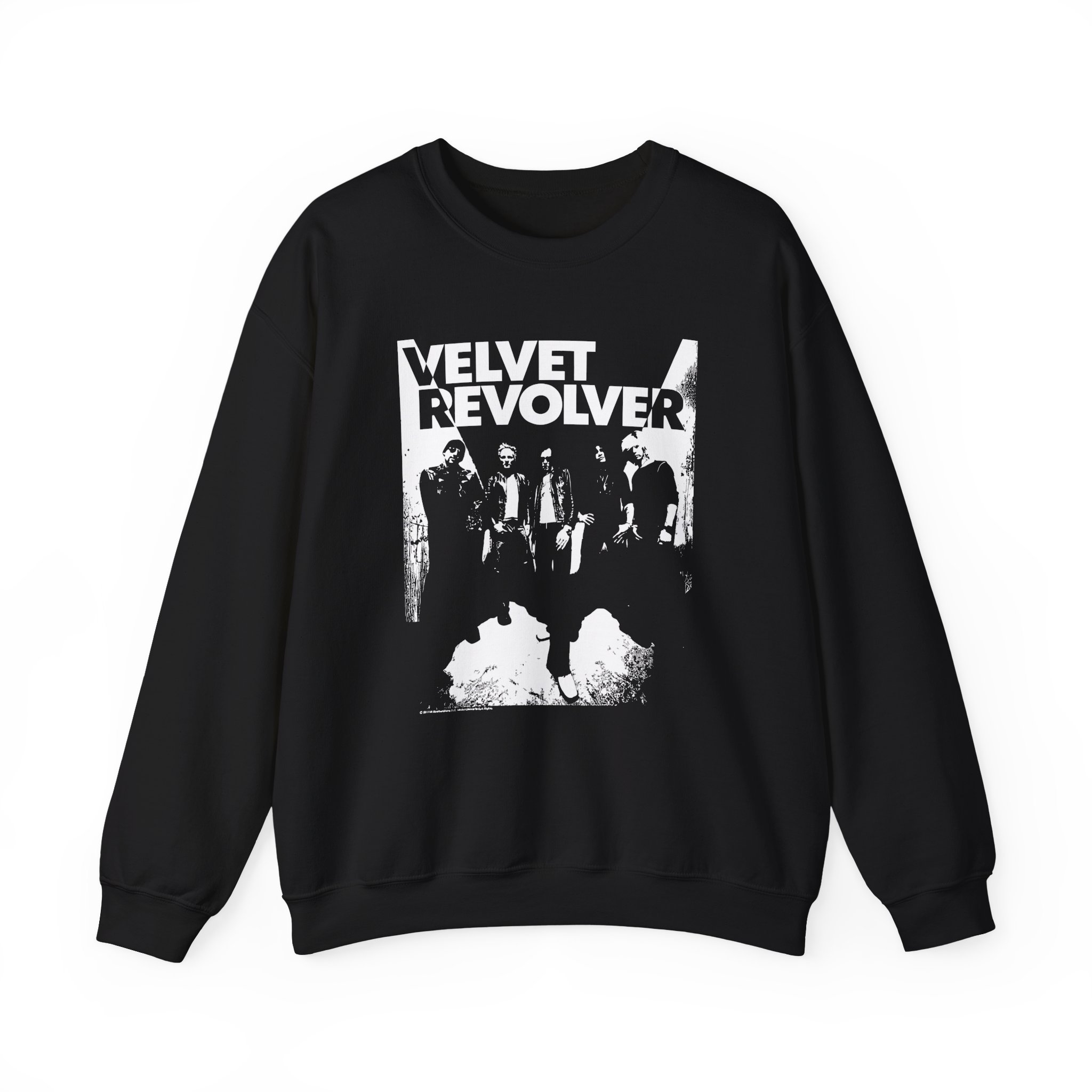 Velvet Revolver Velvet Skull Military Unisex Heavy Blend Crewneck Sweatshirt