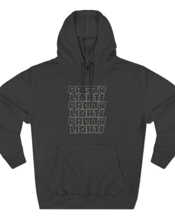 Pretty Lights Outline Stack Three-Panel Fleece Hoodie