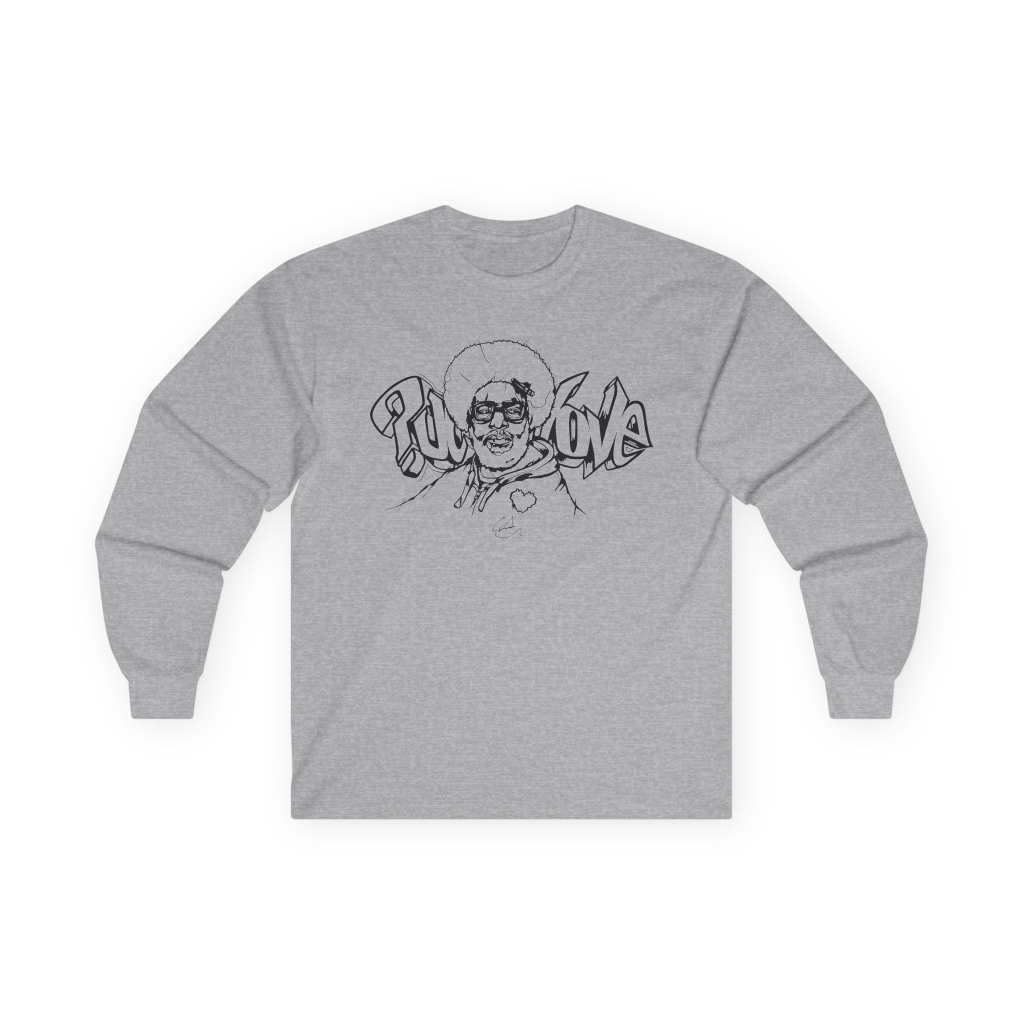 The Roots Questlove Sketch Unisex Ultra Cotton Long Sleeve Tee