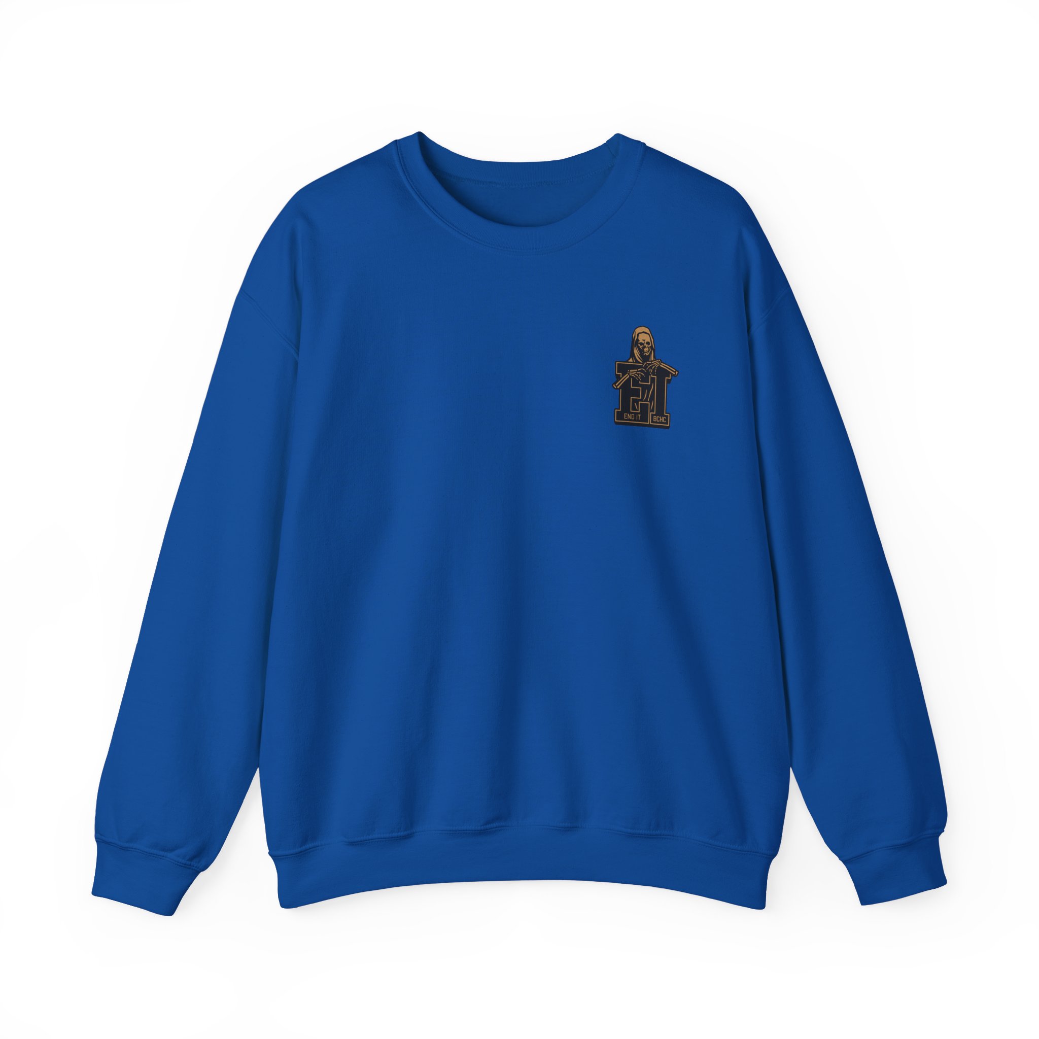 End It Bchc Reaper Emblem Unisex Heavy Blendâ„¢ Crewneck Sweatshirt