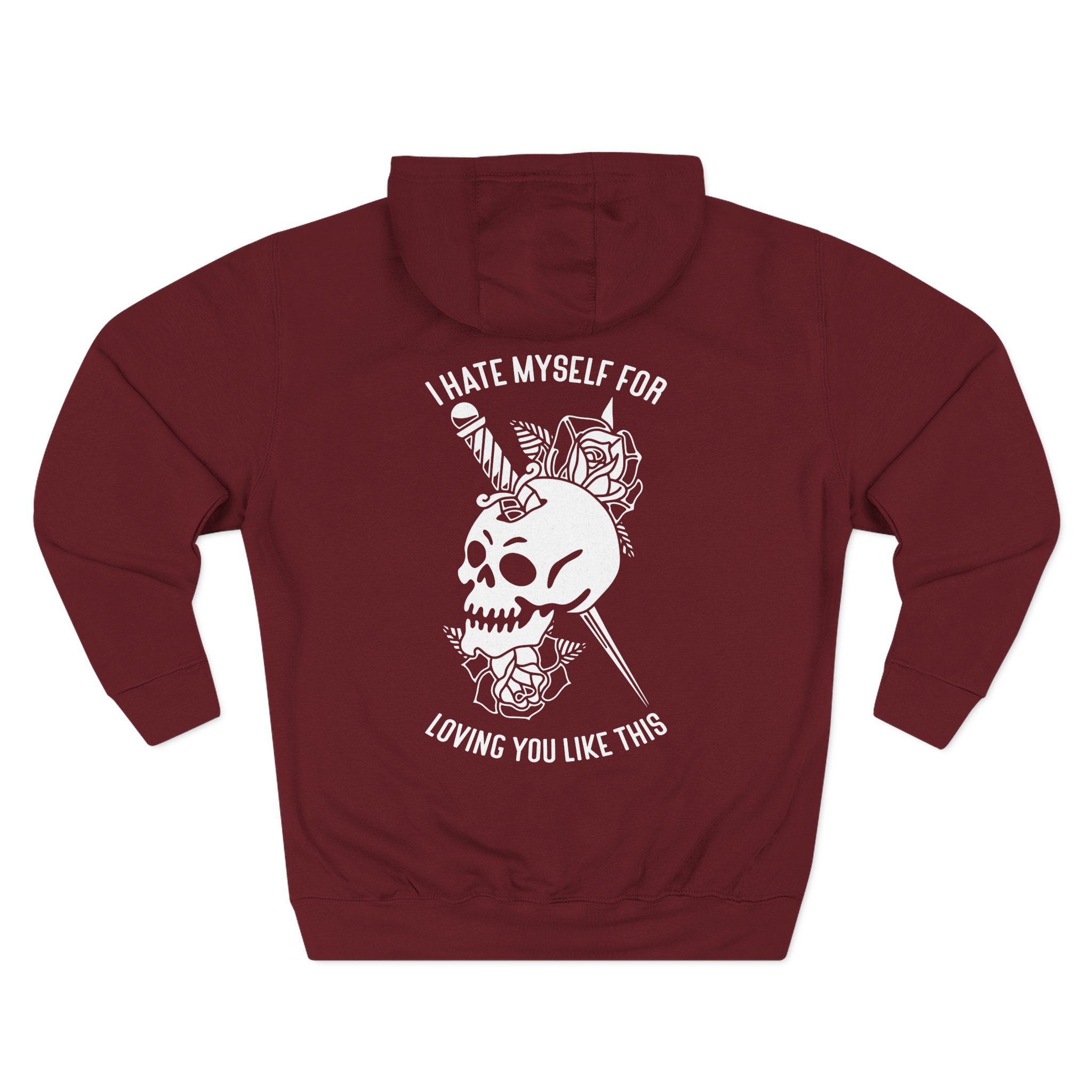Bayside Dagger Skull Three-Panel Fleece Hoodie