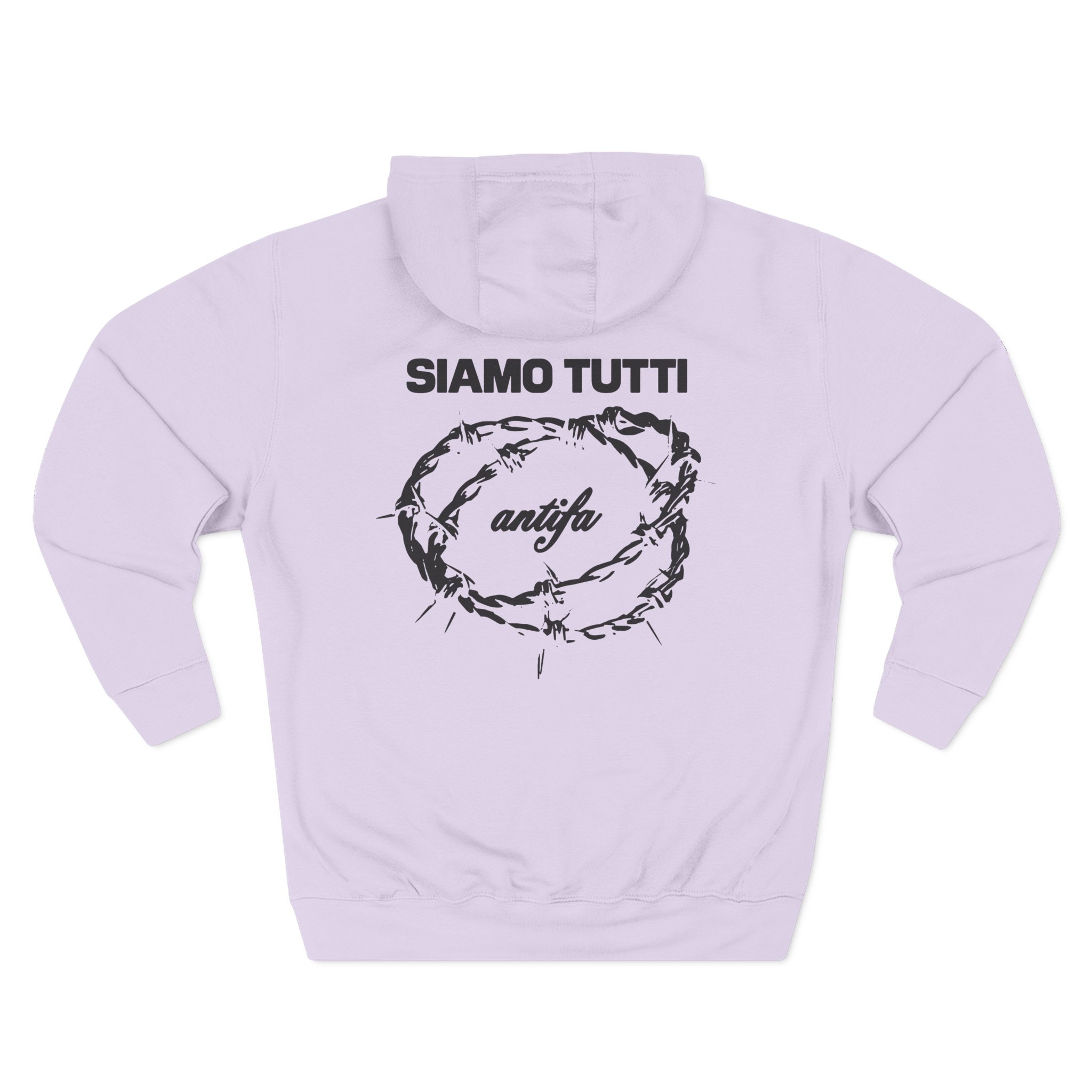 Disarstar Siamo Tutti Antifa Three-Panel Fleece Hoodie