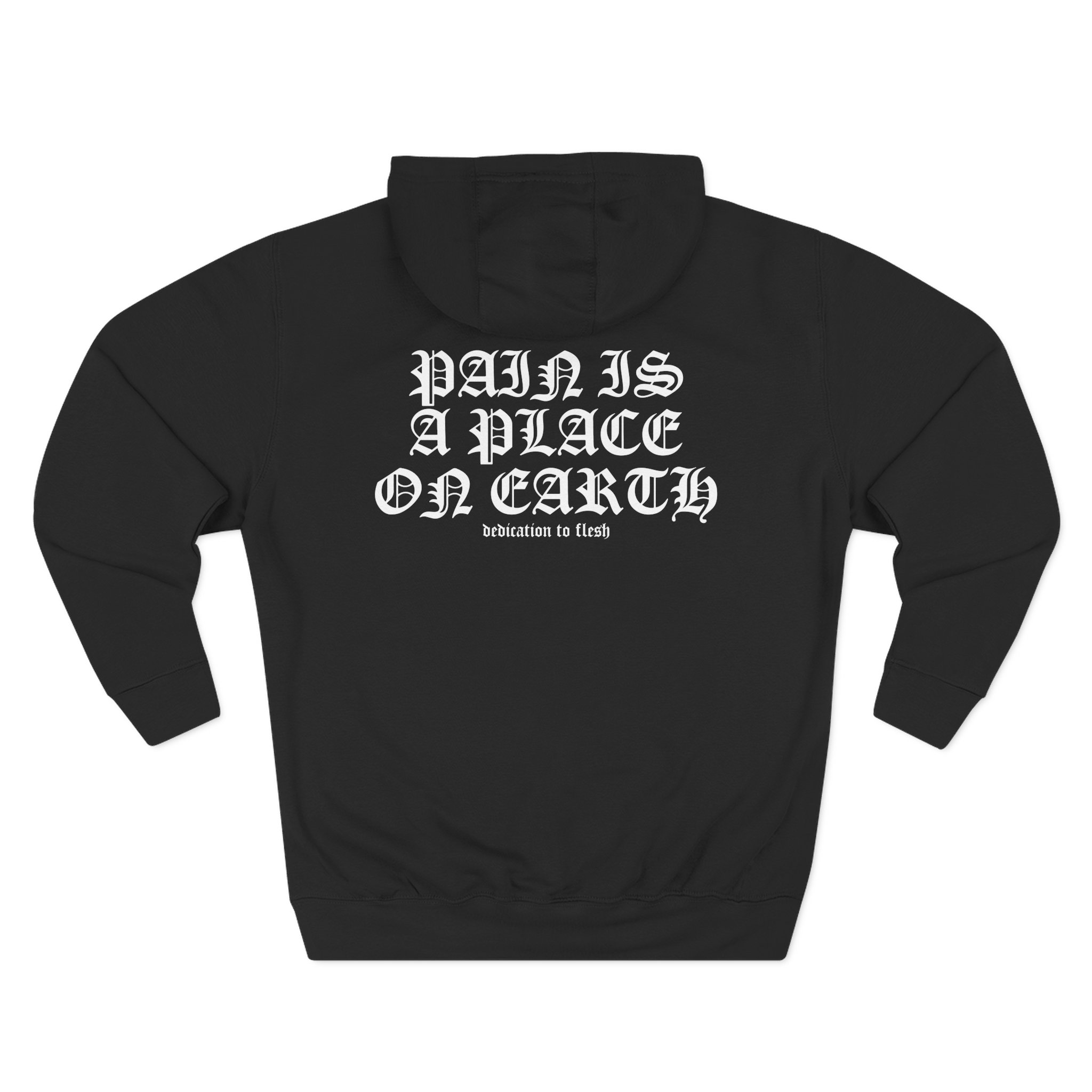 Spite Barbed Skull Three-Panel Fleece Hoodie