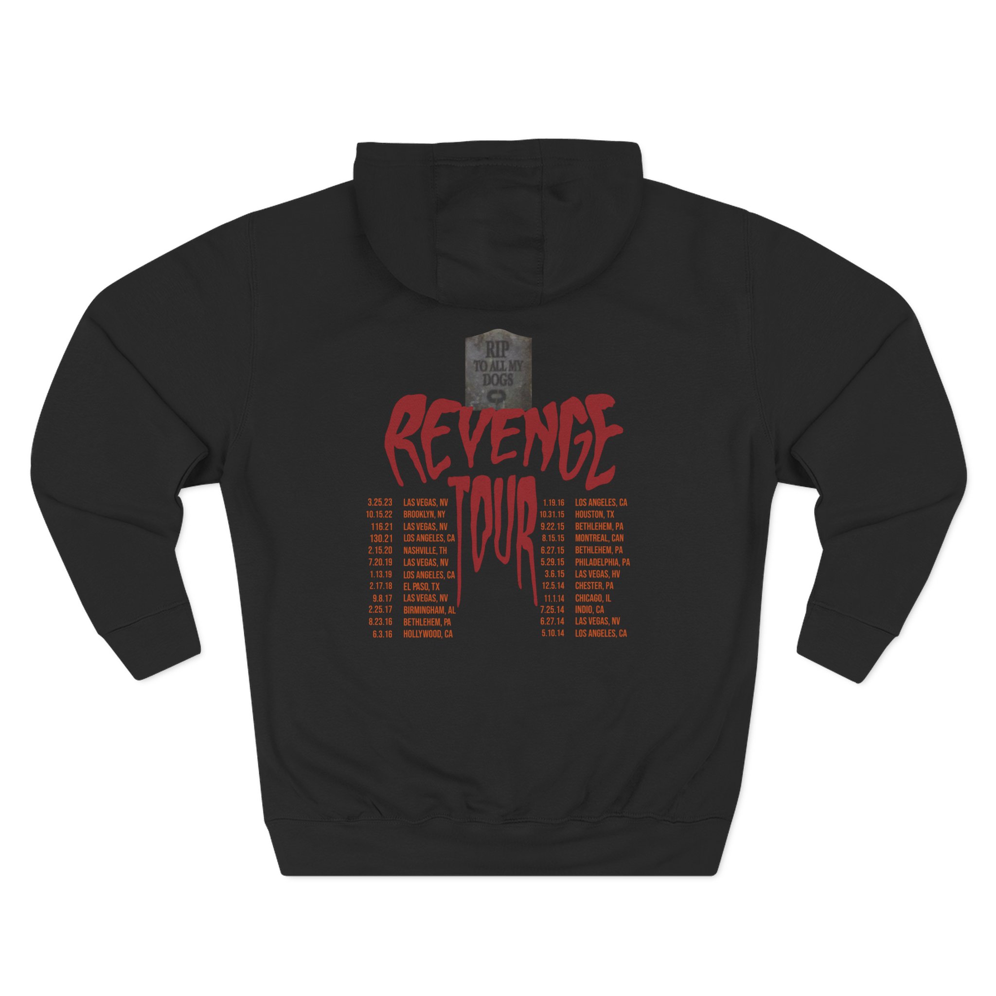 Caleb Plant 10 Year Anniversary Revenge Tour Three-Panel Fleece Hoodie