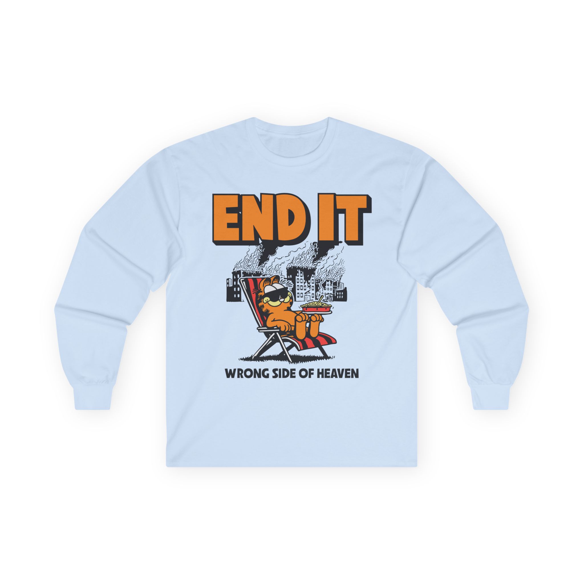 End It Garfield Unisex Ultra Cotton Long Sleeve Tee