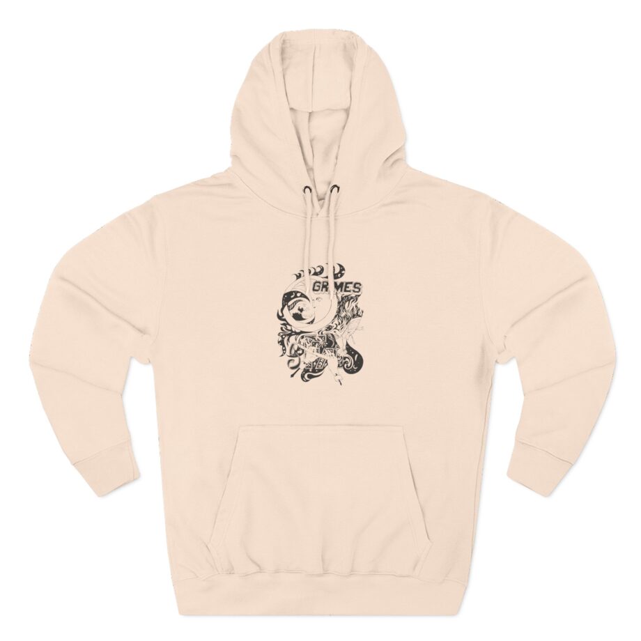 Grimes Three-panel Fleece Hoodie