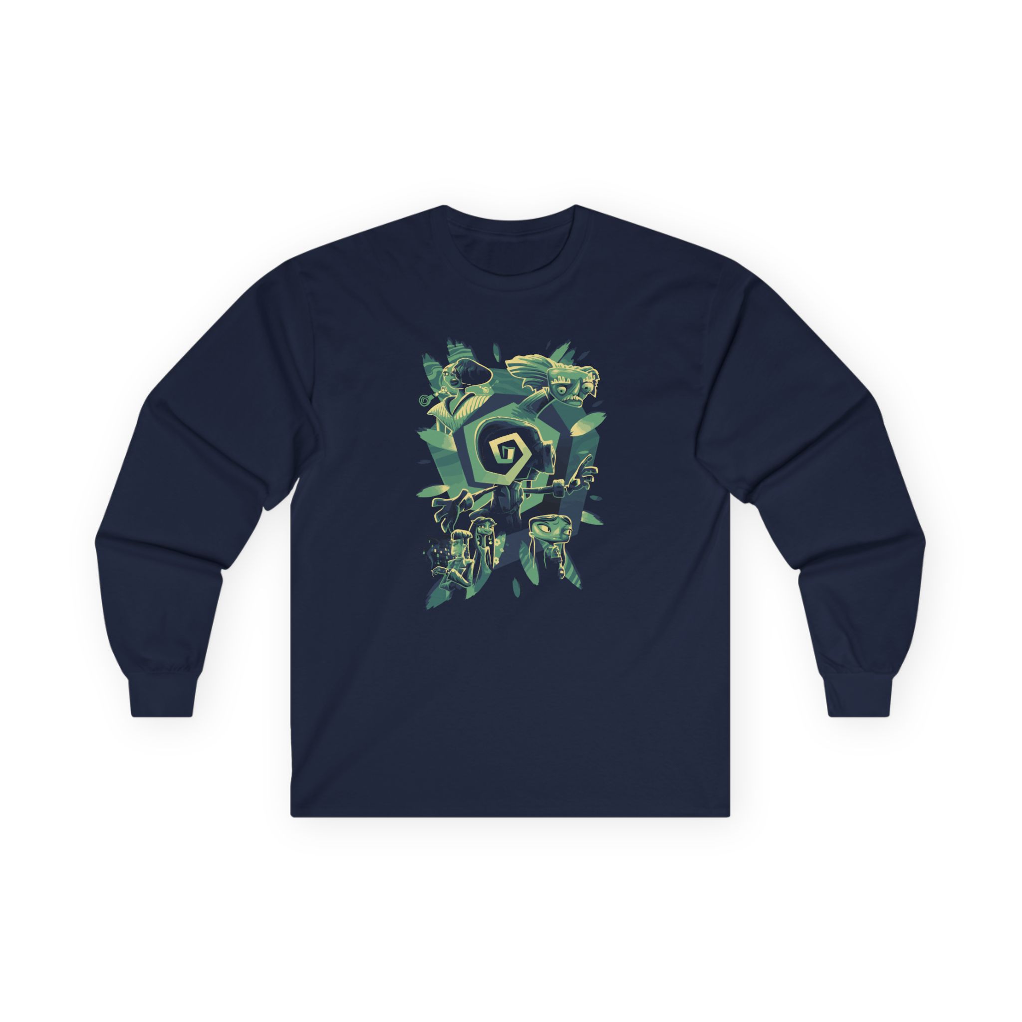 Double Fine Psychodelic Cast Unisex Ultra Cotton Long Sleeve Tee