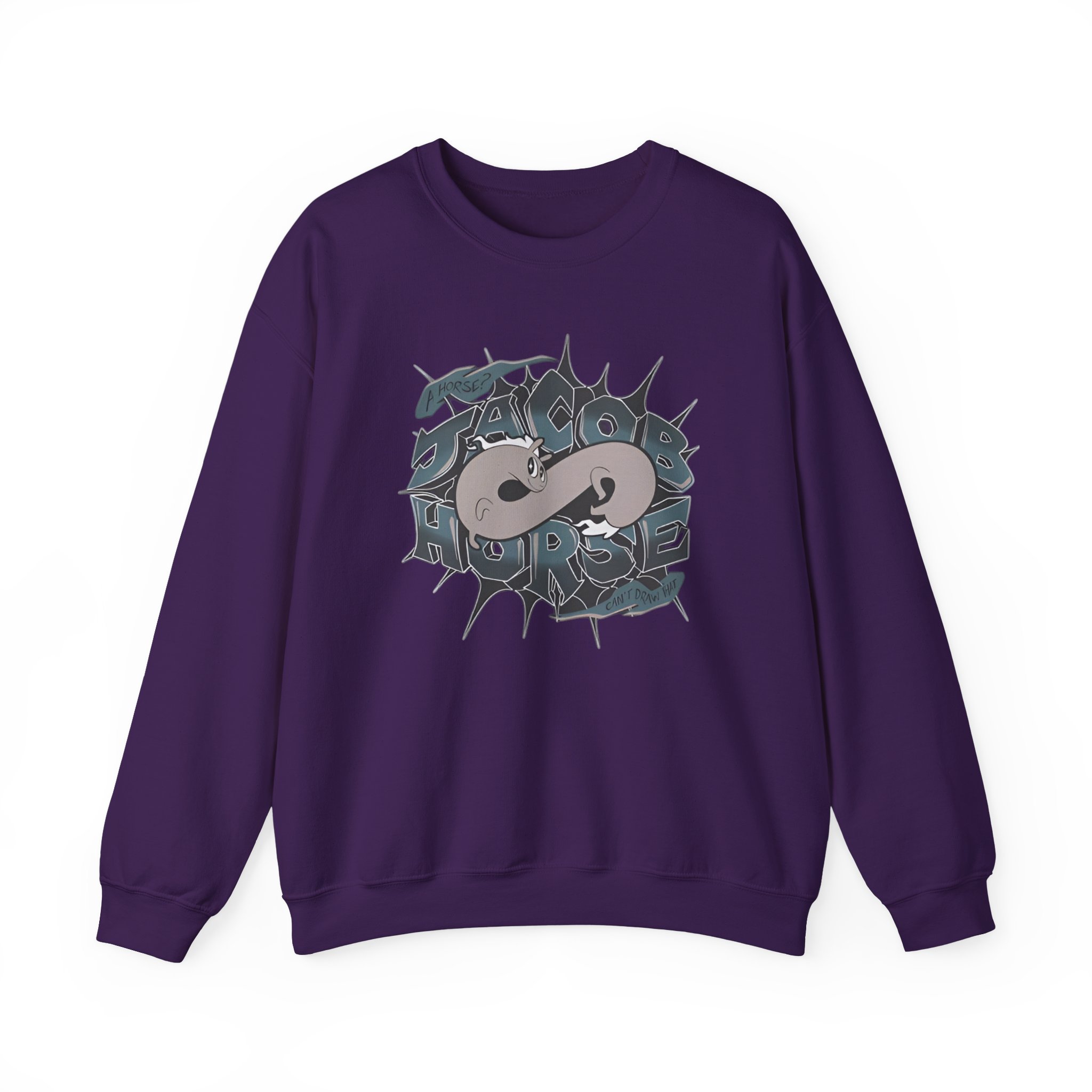 Drawfee Jacob Horse Unisex Heavy Blendâ„¢ Crewneck Sweatshirt