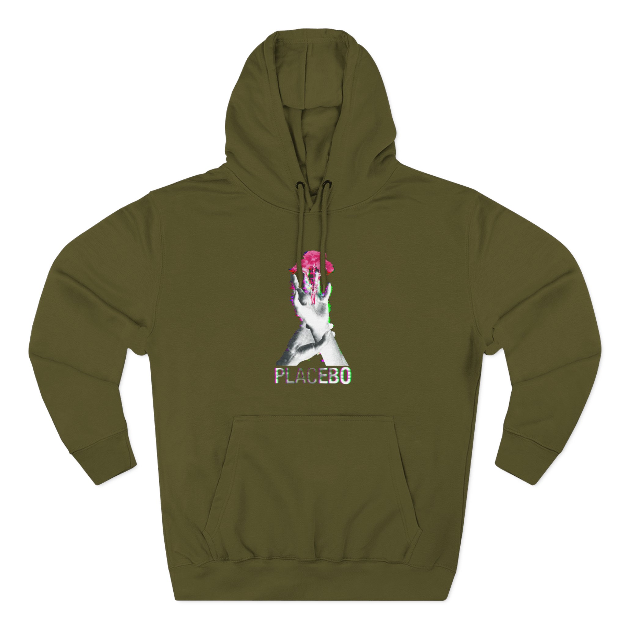 Placebo Flower Hand Three-Panel Fleece Hoodie