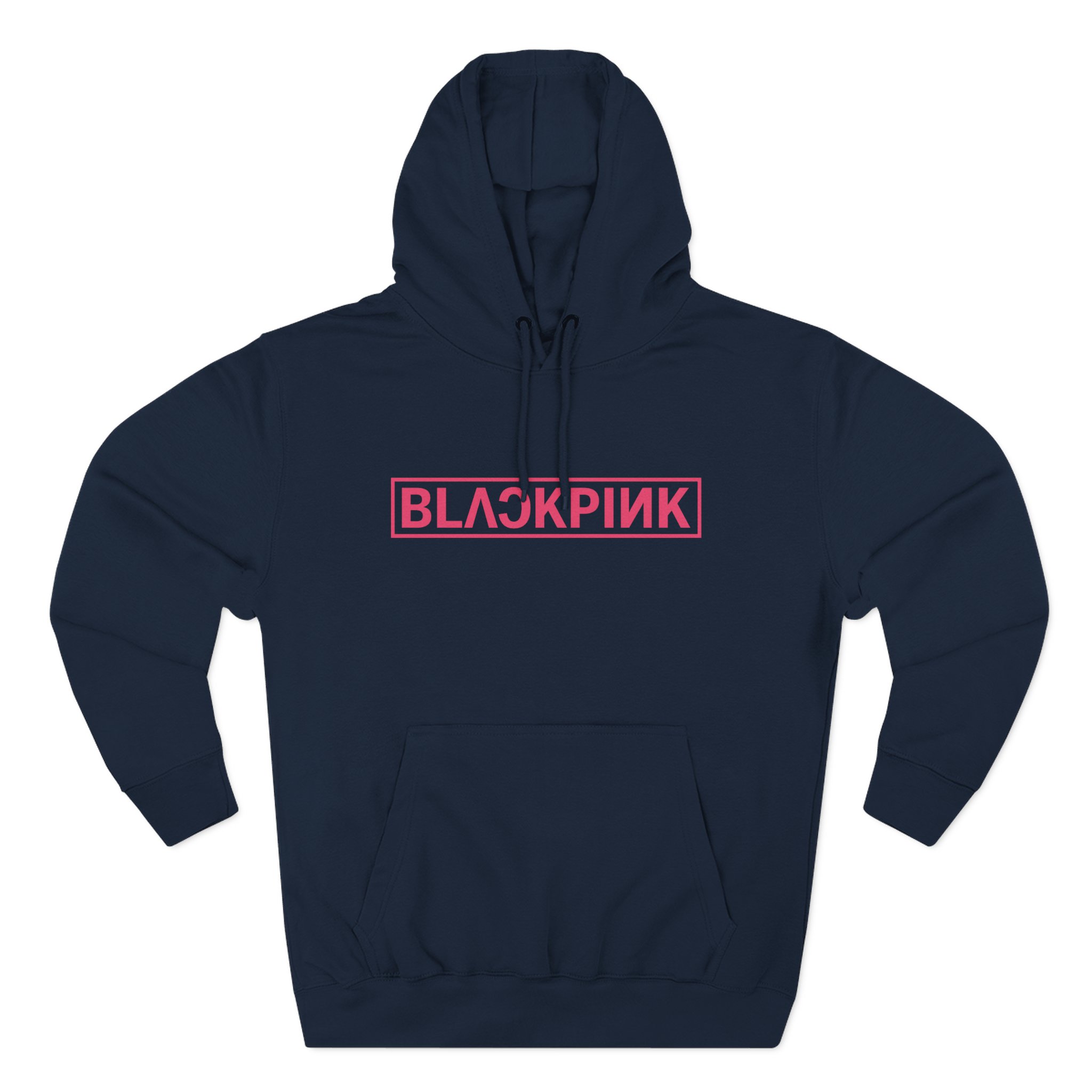 B logo Three-Panel Fleece Hoodie