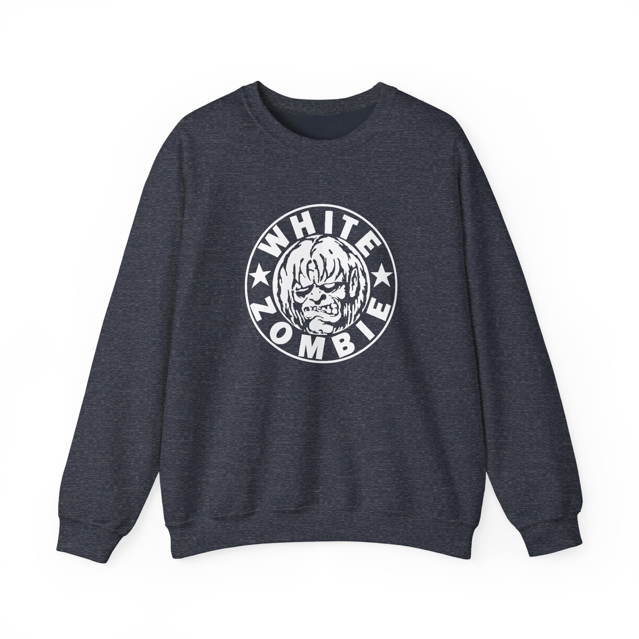 White Zombie Circle Logo Unisex Heavy Blendâ„¢ Crewneck Sweatshirt