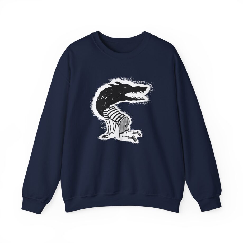 Fireworks Wolf Kid Unisex Heavy Blend™ Crewneck Sweatshirt