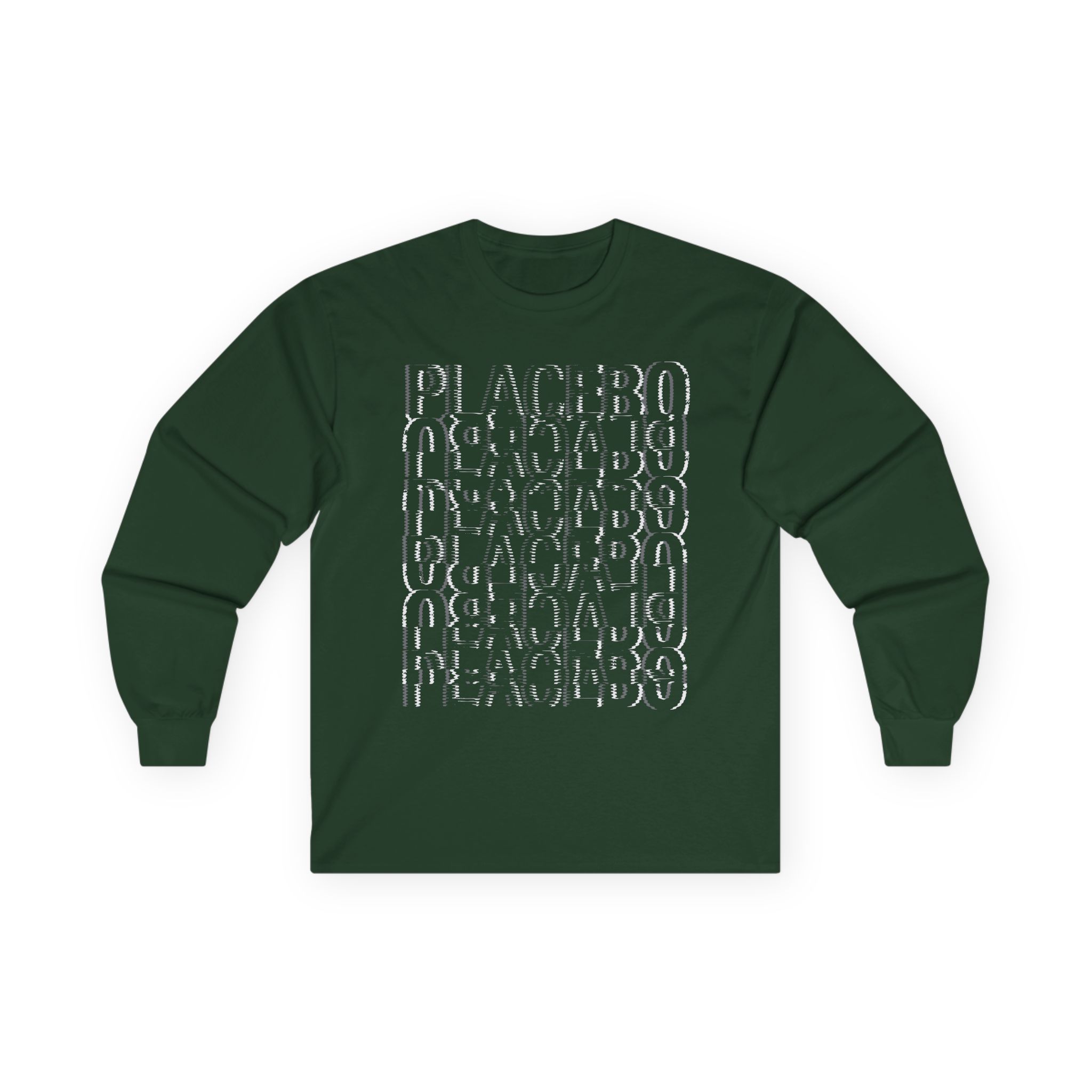 Placebo Black & White Glitch Unisex Ultra Cotton Long Sleeve Tee