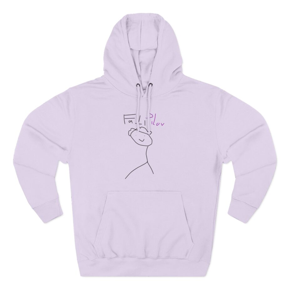 Fattypillow Three-Panel Fleece Hoodie