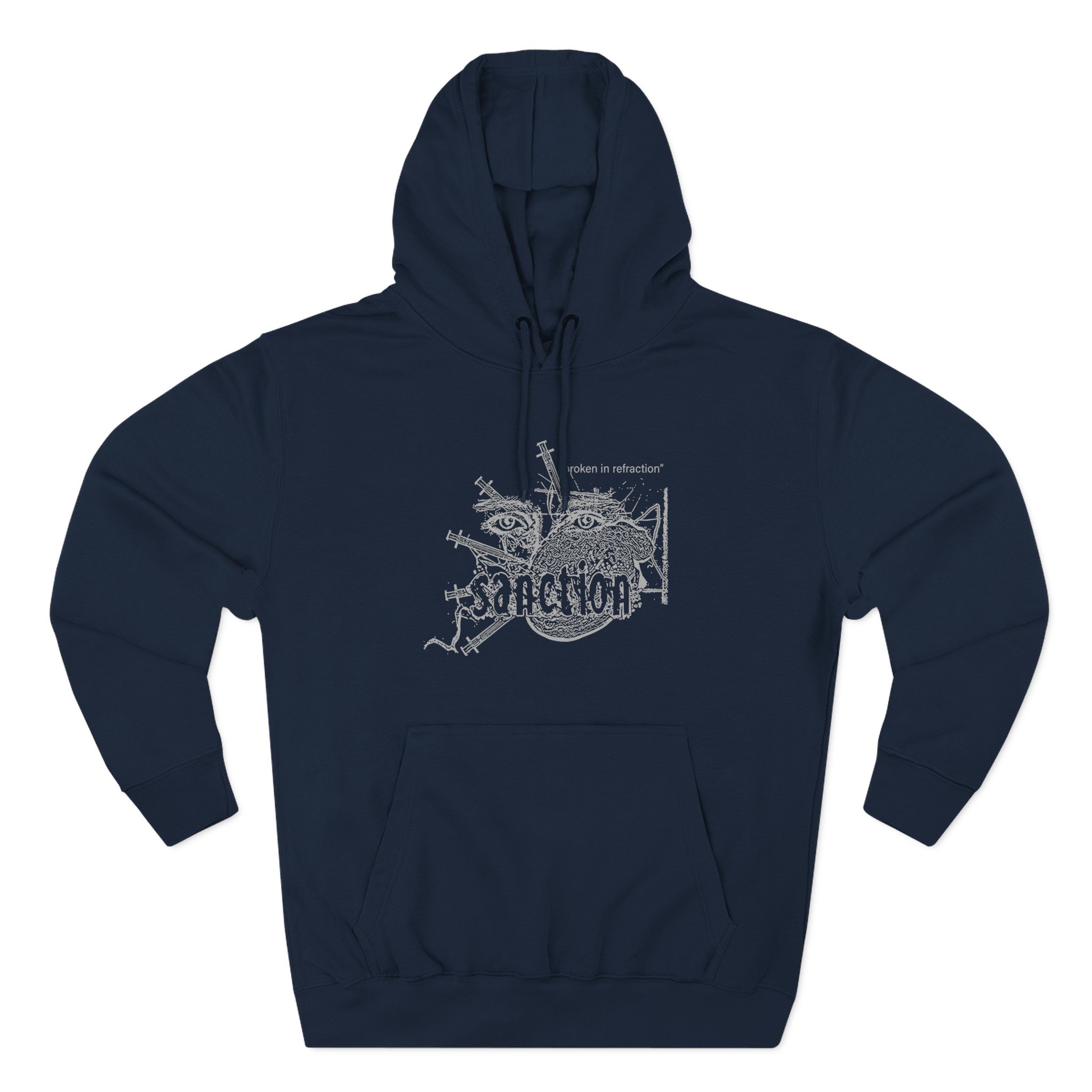 Sanction Broken Three-Panel Fleece Hoodie