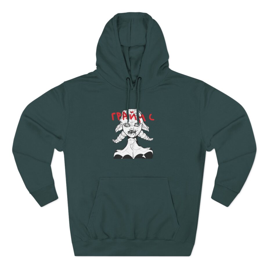 Grimes Three-panel Fleece Hoodie