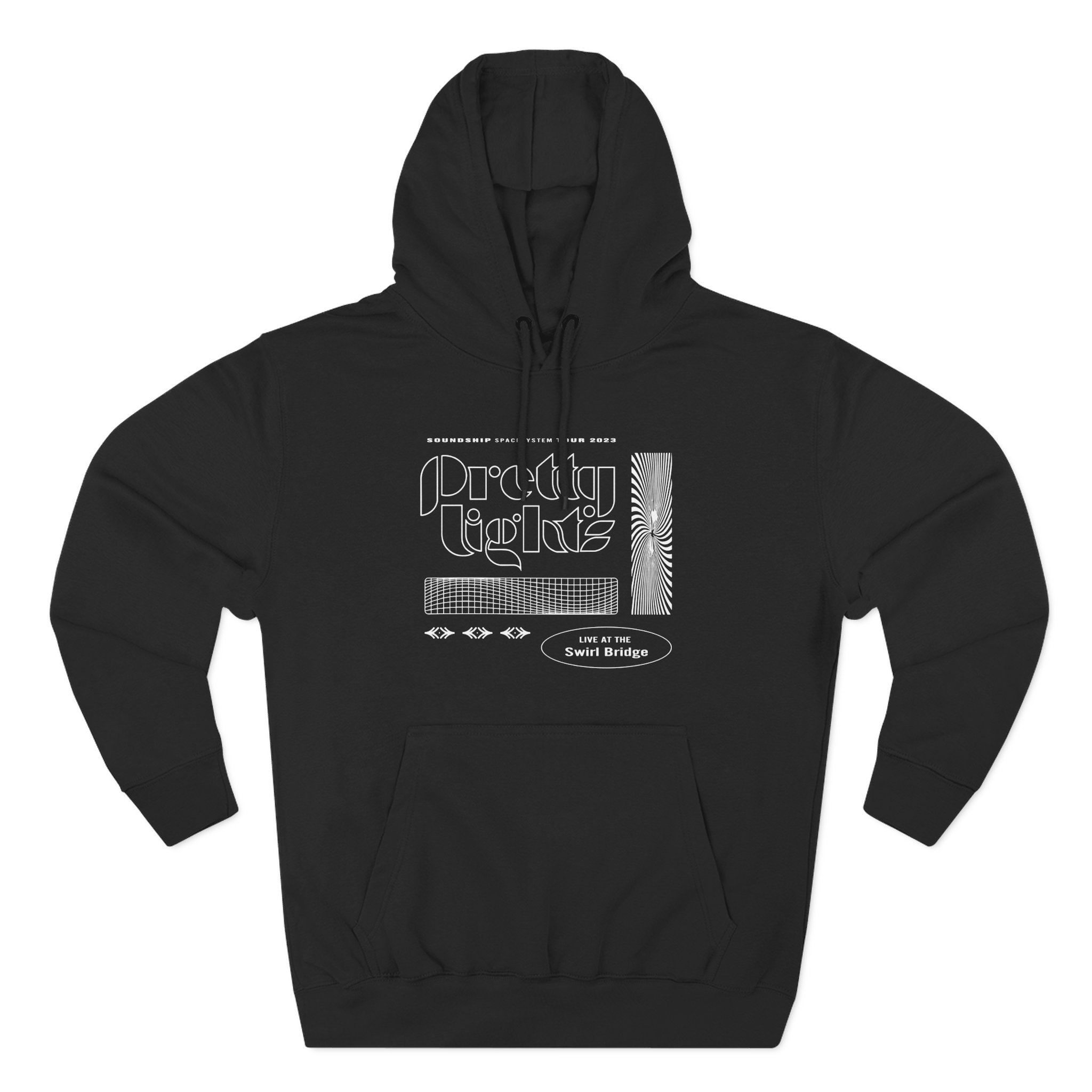 Pretty Lights Swirl Three-Panel Fleece Hoodie