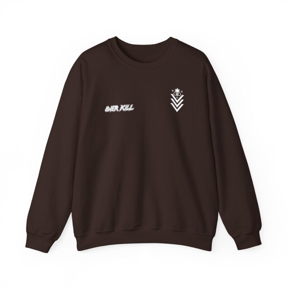 Overkill Logo Badge Skull Work Unisex Heavy Blend™ Crewneck Sweatshirt