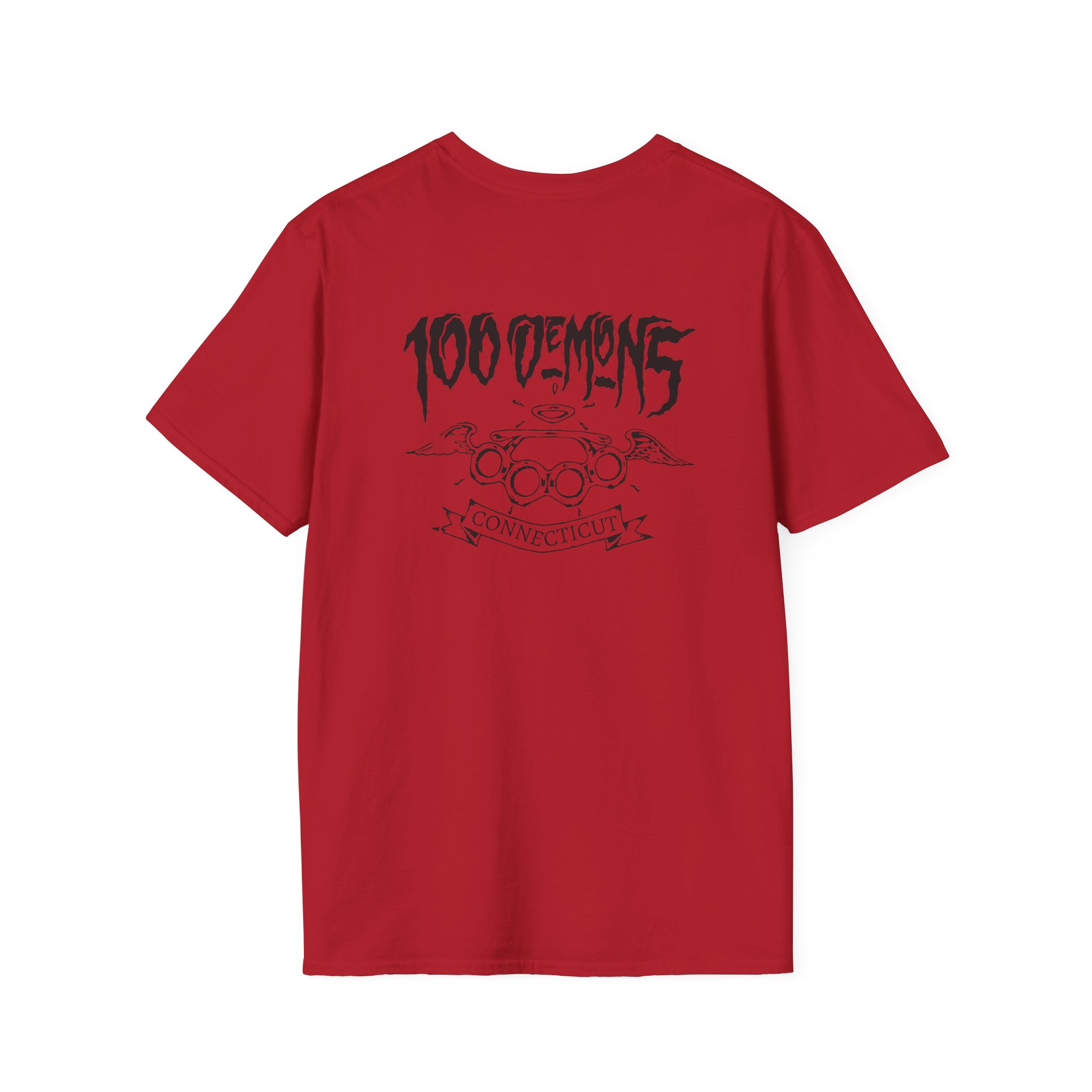 100 Demons Connecticut Hardcore Unisex Softstyle T-Shirt