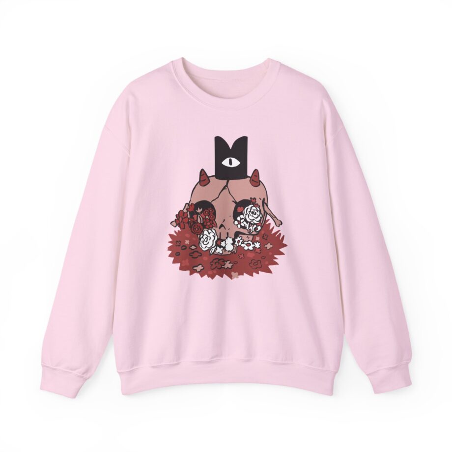 Cult of the Lamb Floral Skull Unisex Heavy Blend™ Crewneck Sweatshirt