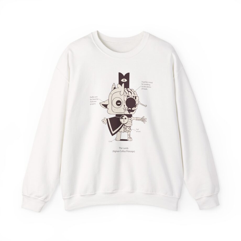 Cult of the Lamb Anatomy of the Lamb Unisex Heavy Blend™ Crewneck Sweatshirt