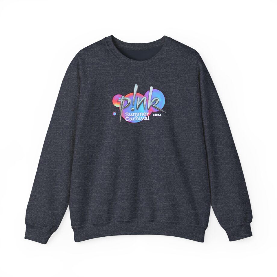 P!nk Split Tie Dye Unisex Heavy Blend™ Crewneck Sweatshirt