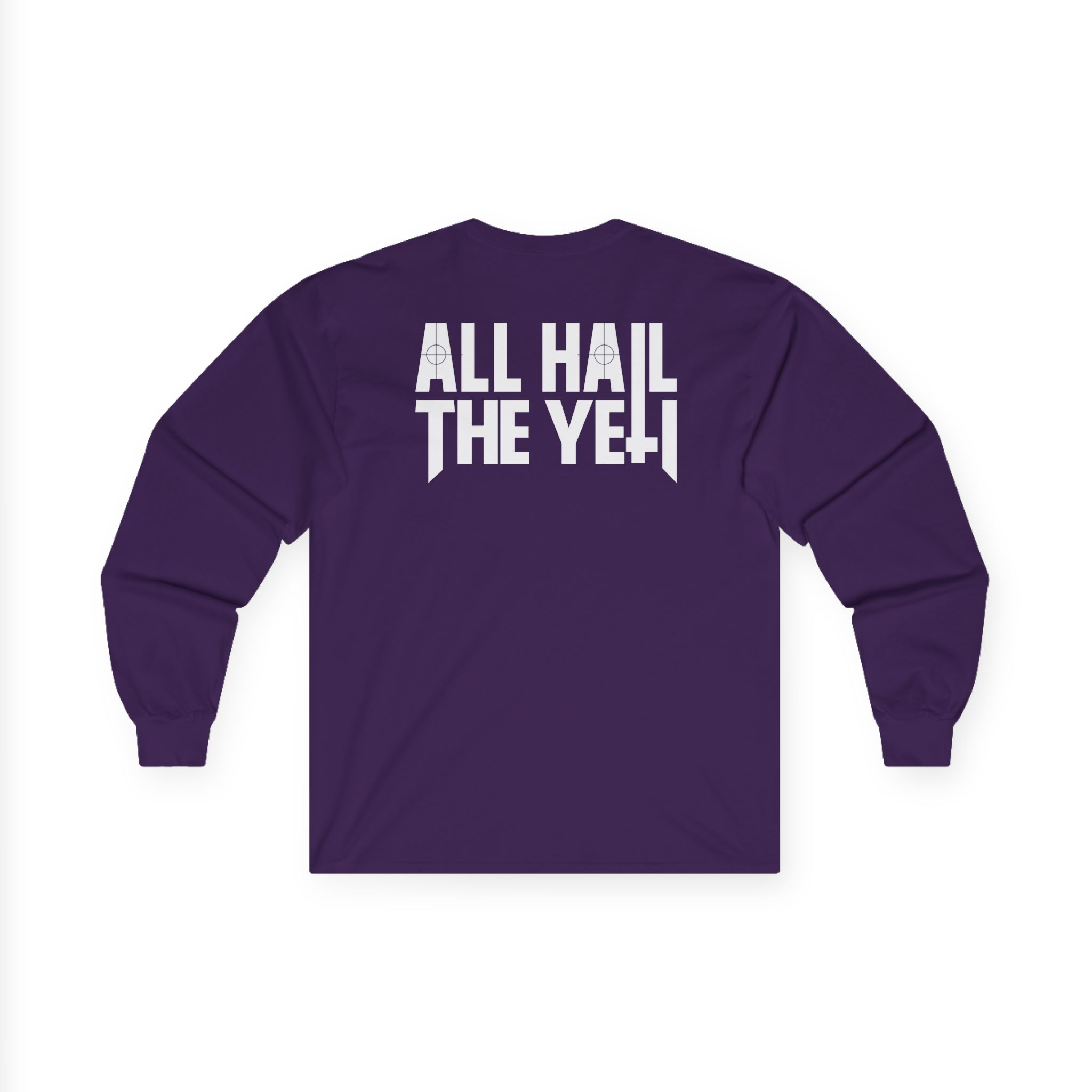 All Hail the Yeti Side Logo Unisex Ultra Cotton Long Sleeve Tee