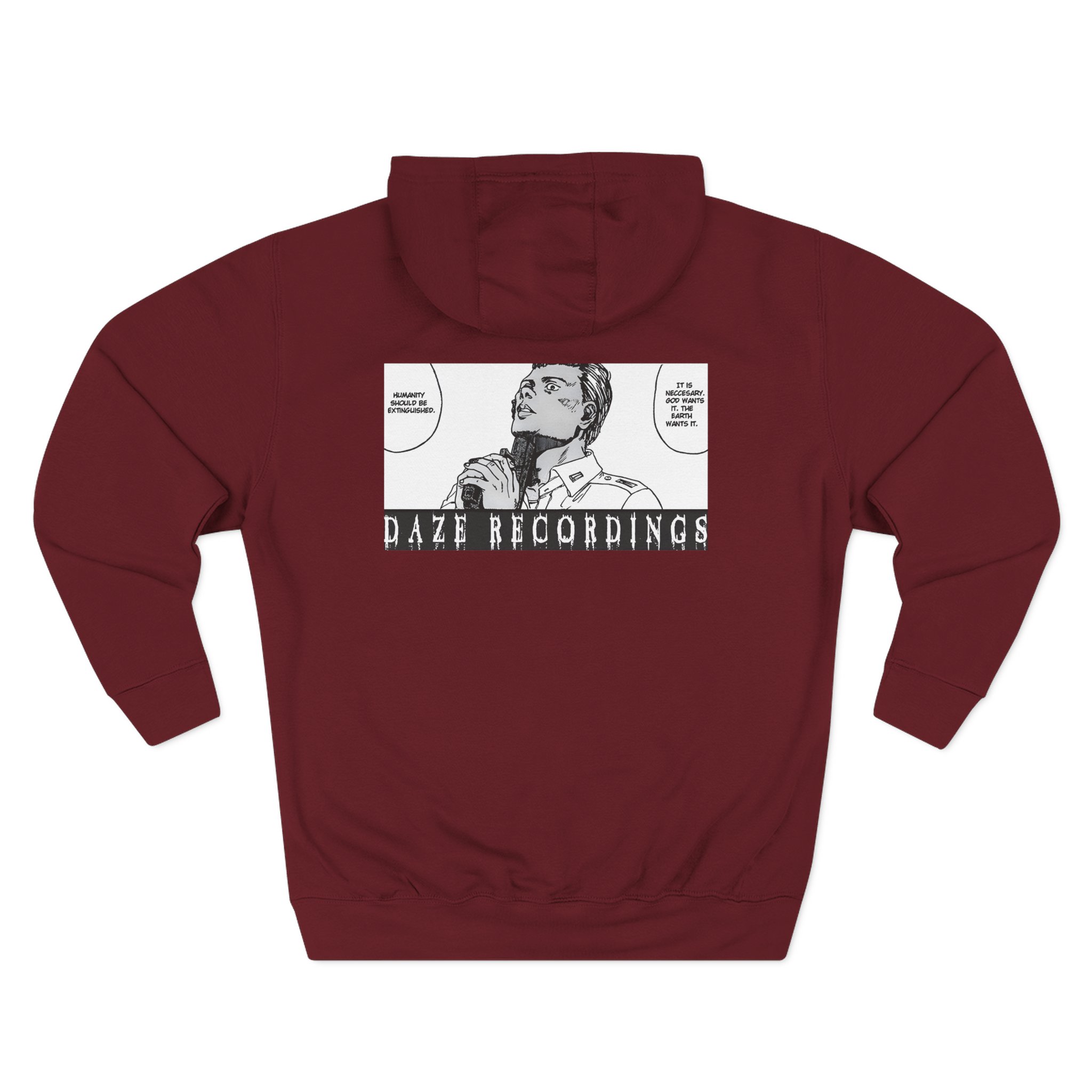 Sanction the World is Cruel Three-Panel Fleece Hoodie