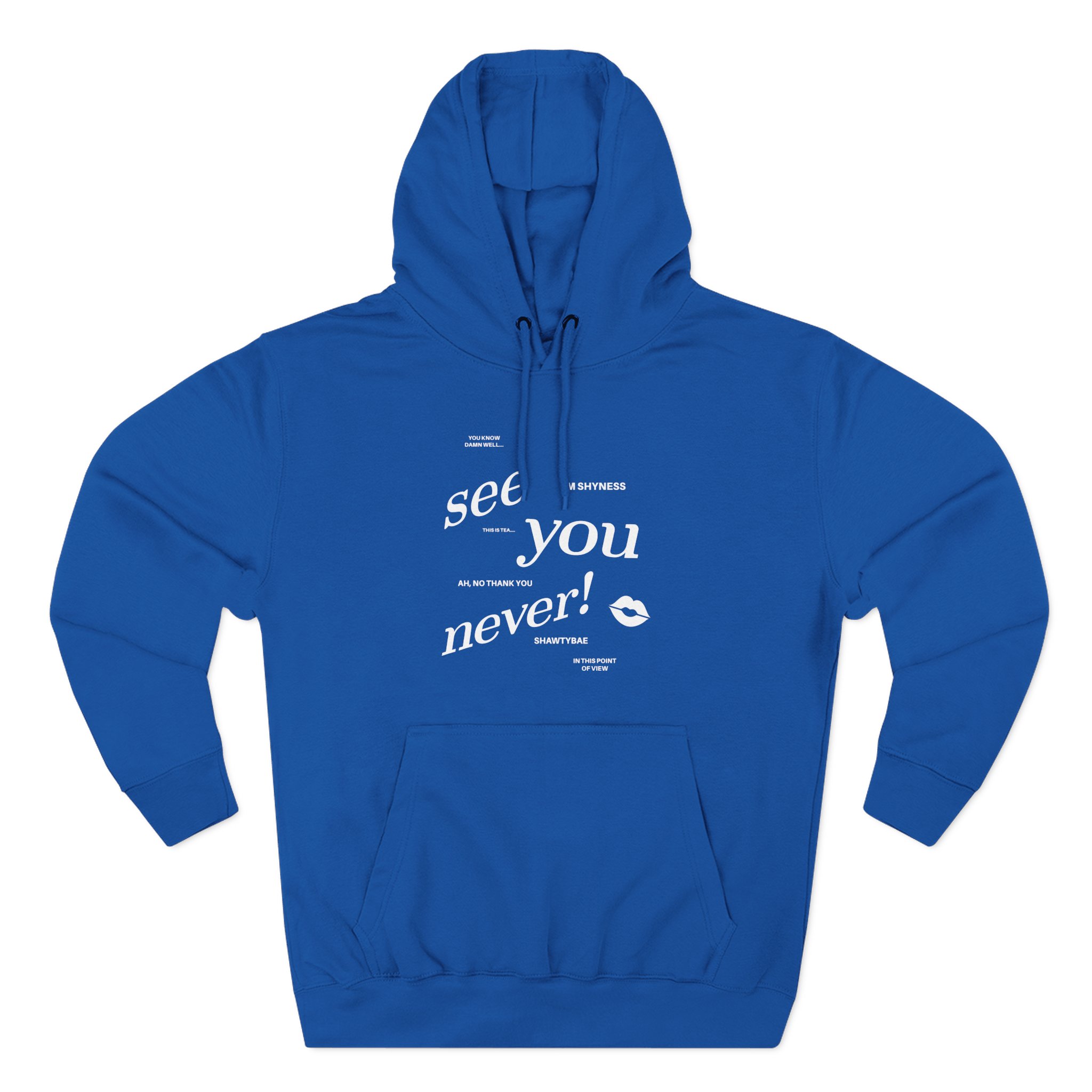 Shawty Bae Diss Gurrr Anniversary Three-Panel Fleece Hoodie