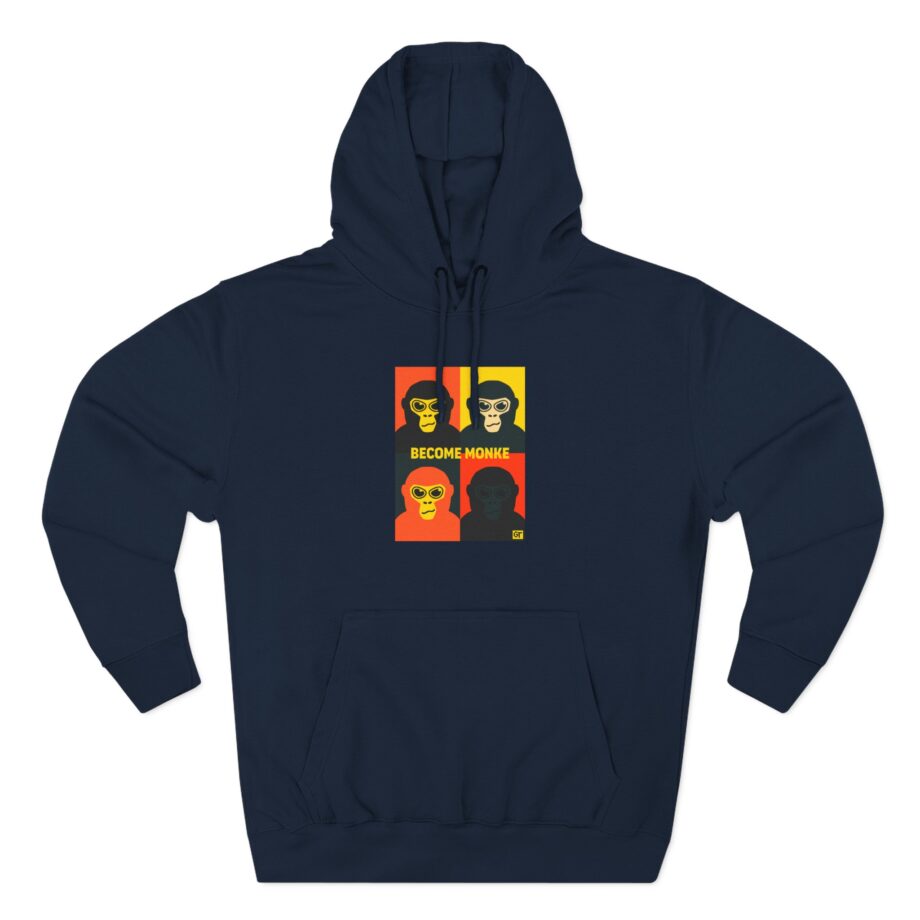 Gorilla Tag Become Monke Three-Panel Fleece Hoodie