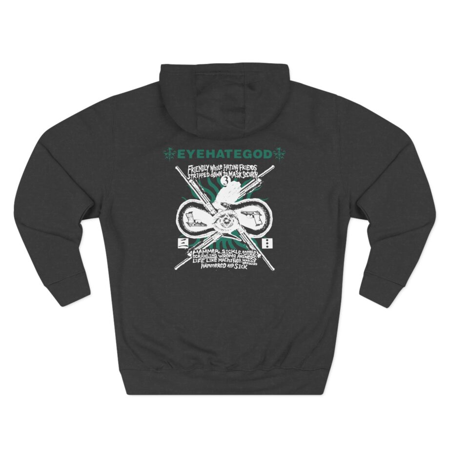 Eyehategod Disorders Not Elsewhere Classified Three-Panel Fleece Hoodie
