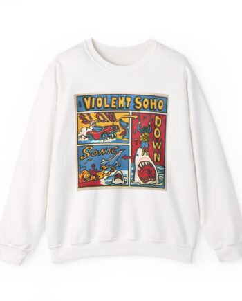 Violent Soho Slow Down Sonic Unisex Heavy Blend™ Crewneck Sweatshirt