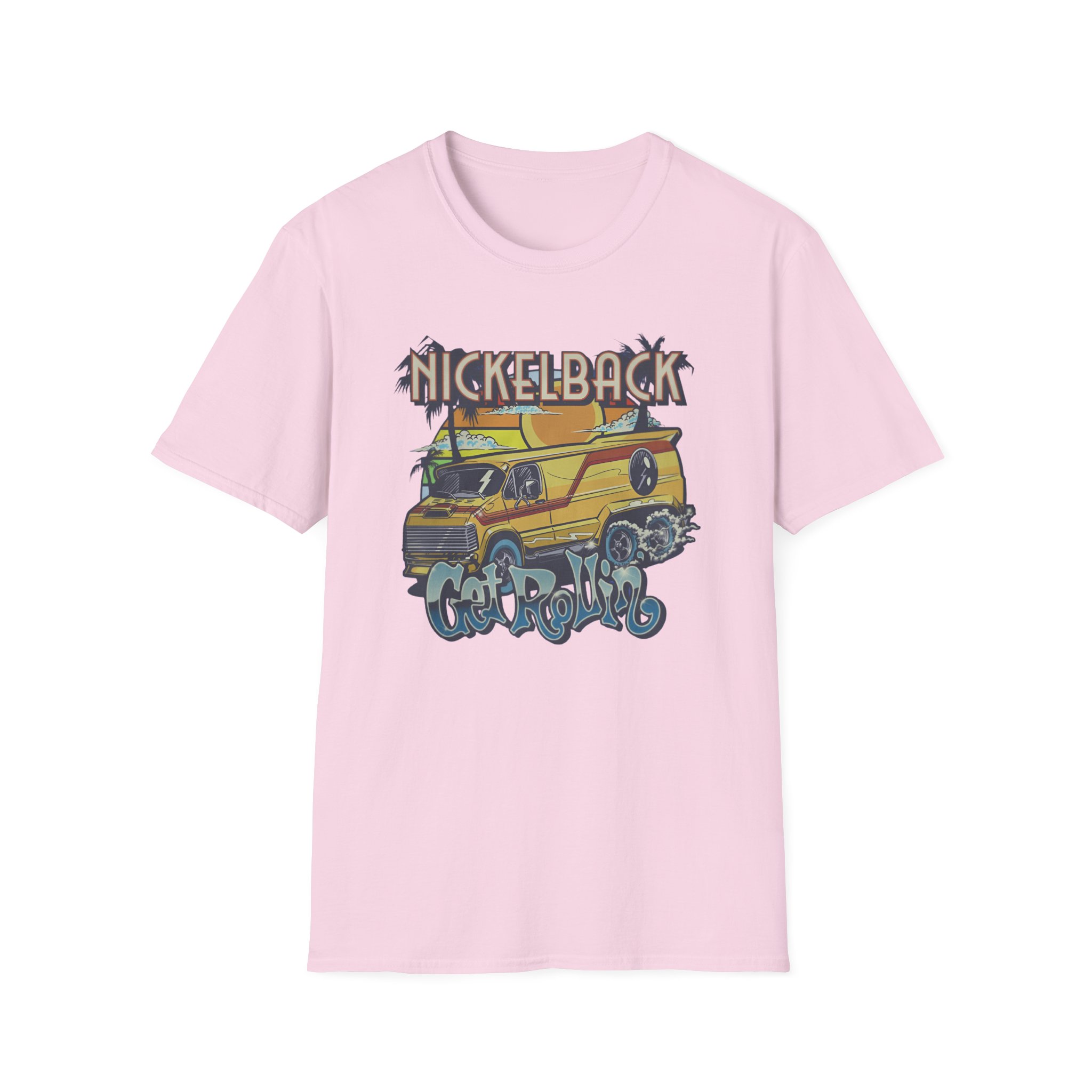 Nickelback Get Rollin Cover Unisex Softstyle T-Shirt