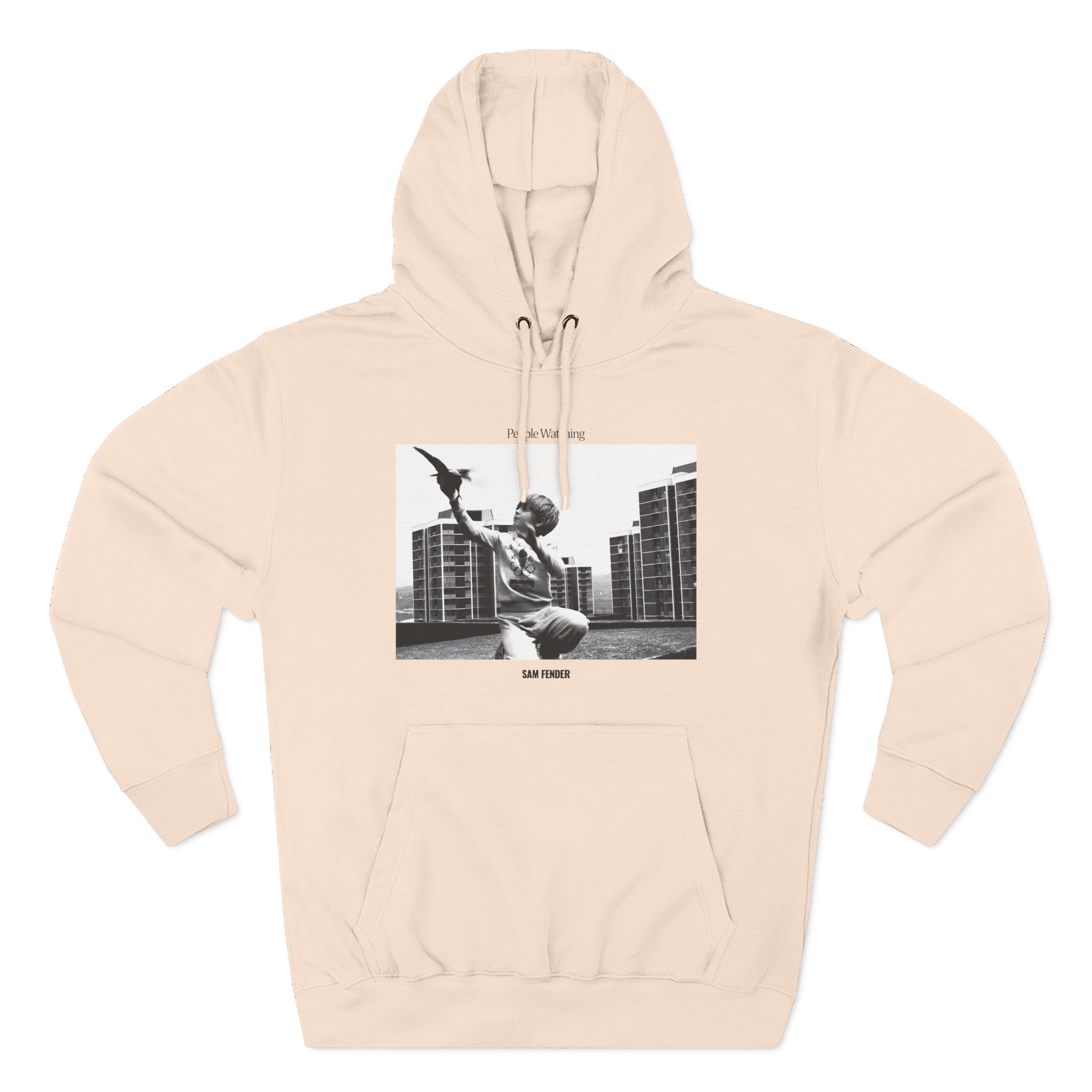 Sam Fender People Watching Three-Panel Fleece Hoodie