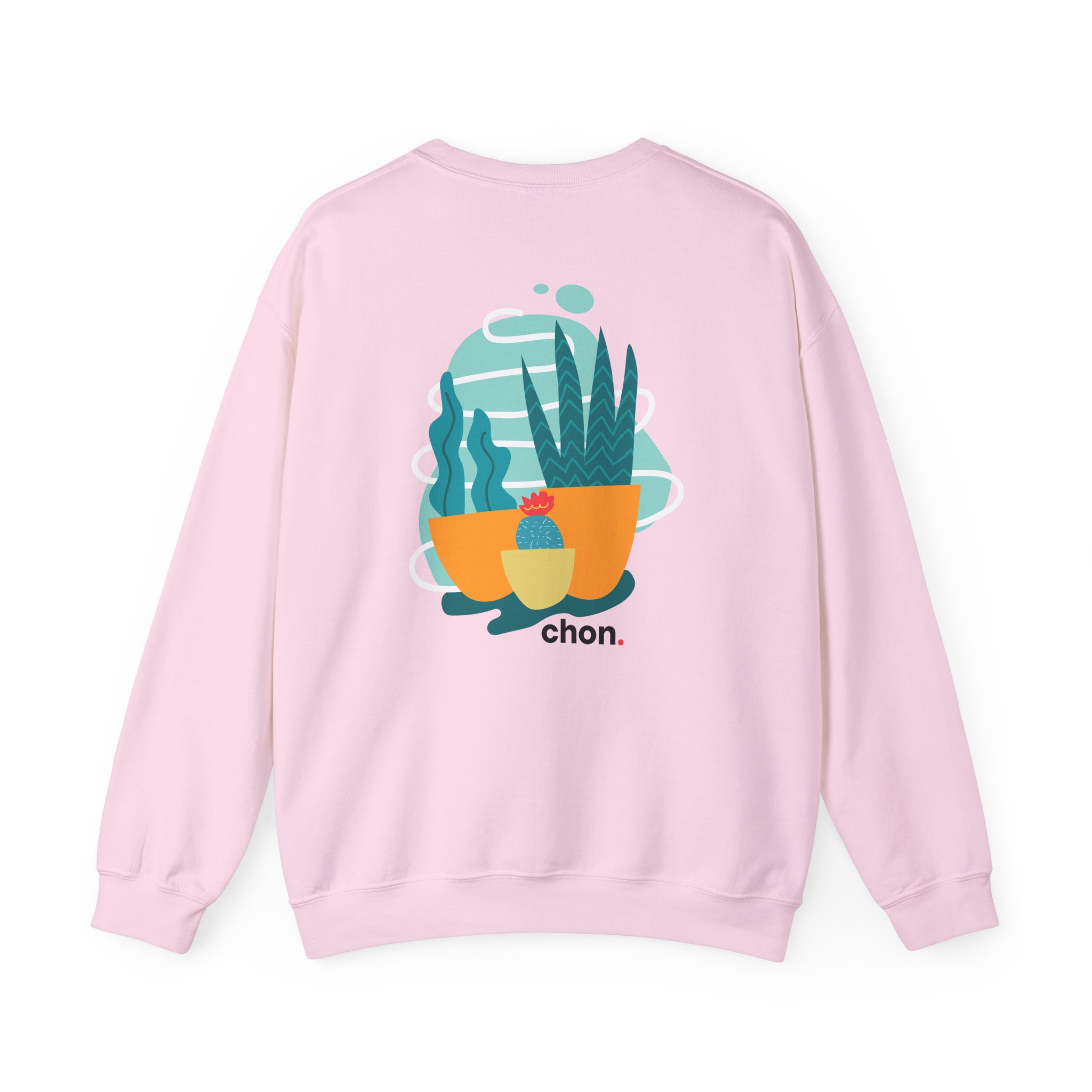 Chon Succulents Pigment Lemon Unisex Heavy Blendâ„¢ Crewneck Sweatshirt