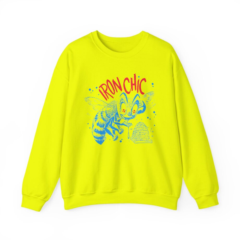 Iron Chic Bee Unisex Heavy Blend Crewneck Sweatshirt