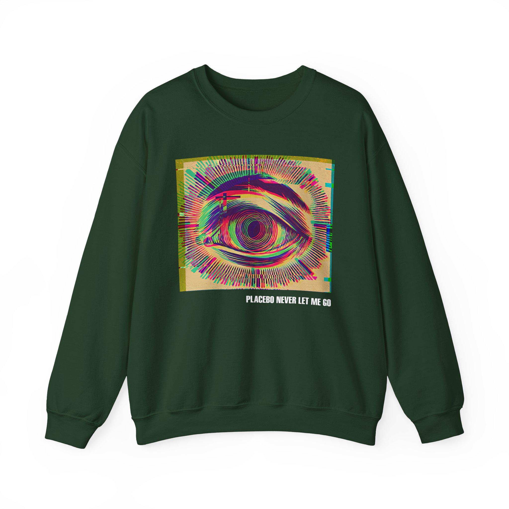 Placebo Glitch Eye Unisex Heavy Blendâ„¢ Crewneck Sweatshirt
