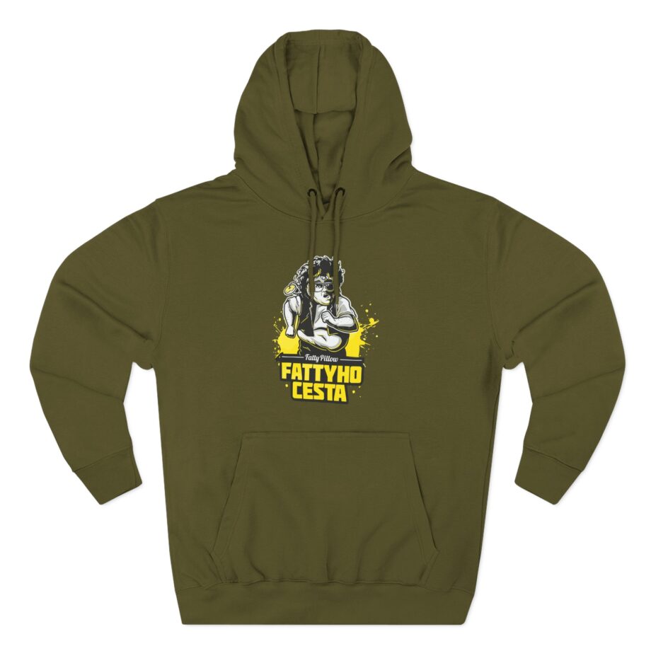Fattypillow Three-Panel Fleece Hoodie