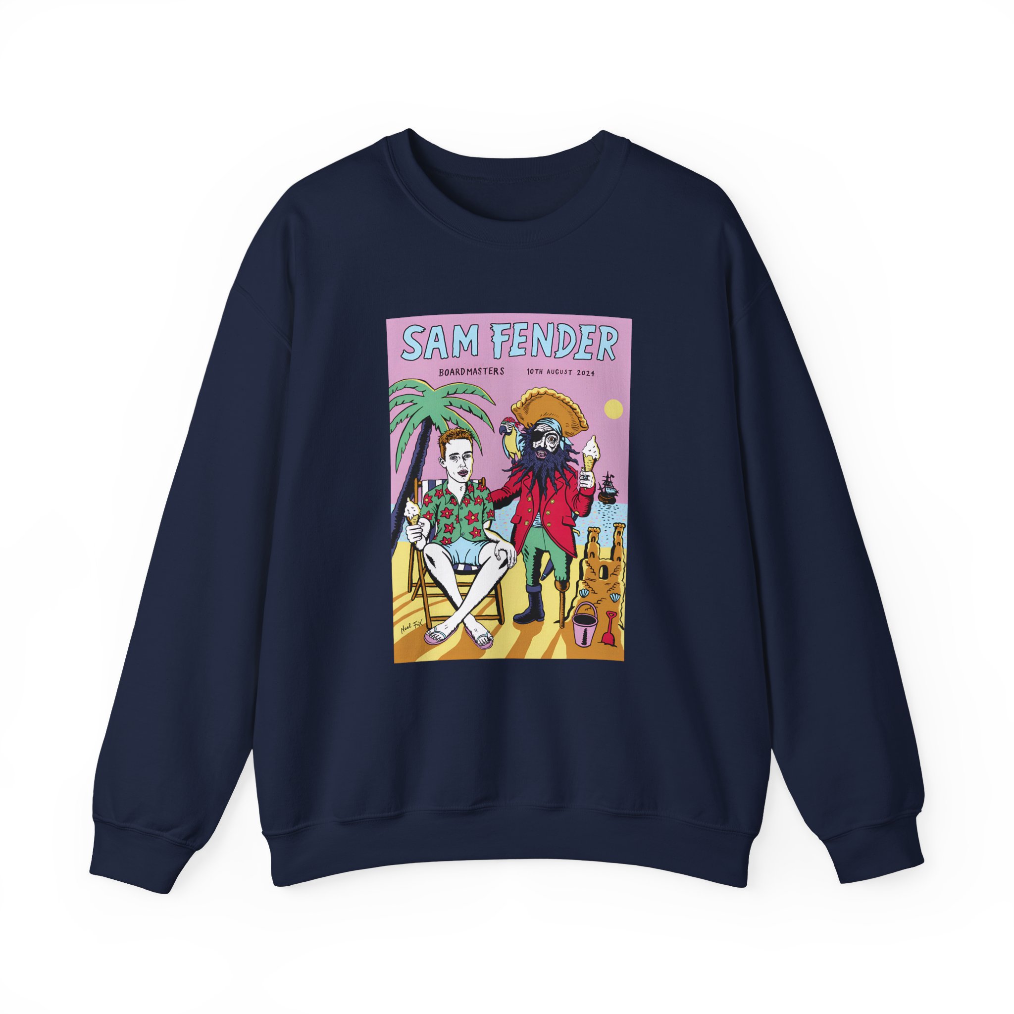 Sam Fender Beach Pirate Unisex Heavy Blendâ„¢ Crewneck Sweatshirt