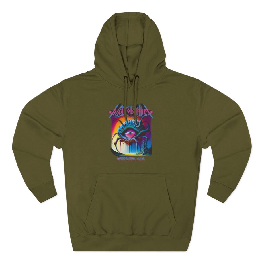 Toxic Holocaust Suicide Eye Three-Panel Fleece Hoodie