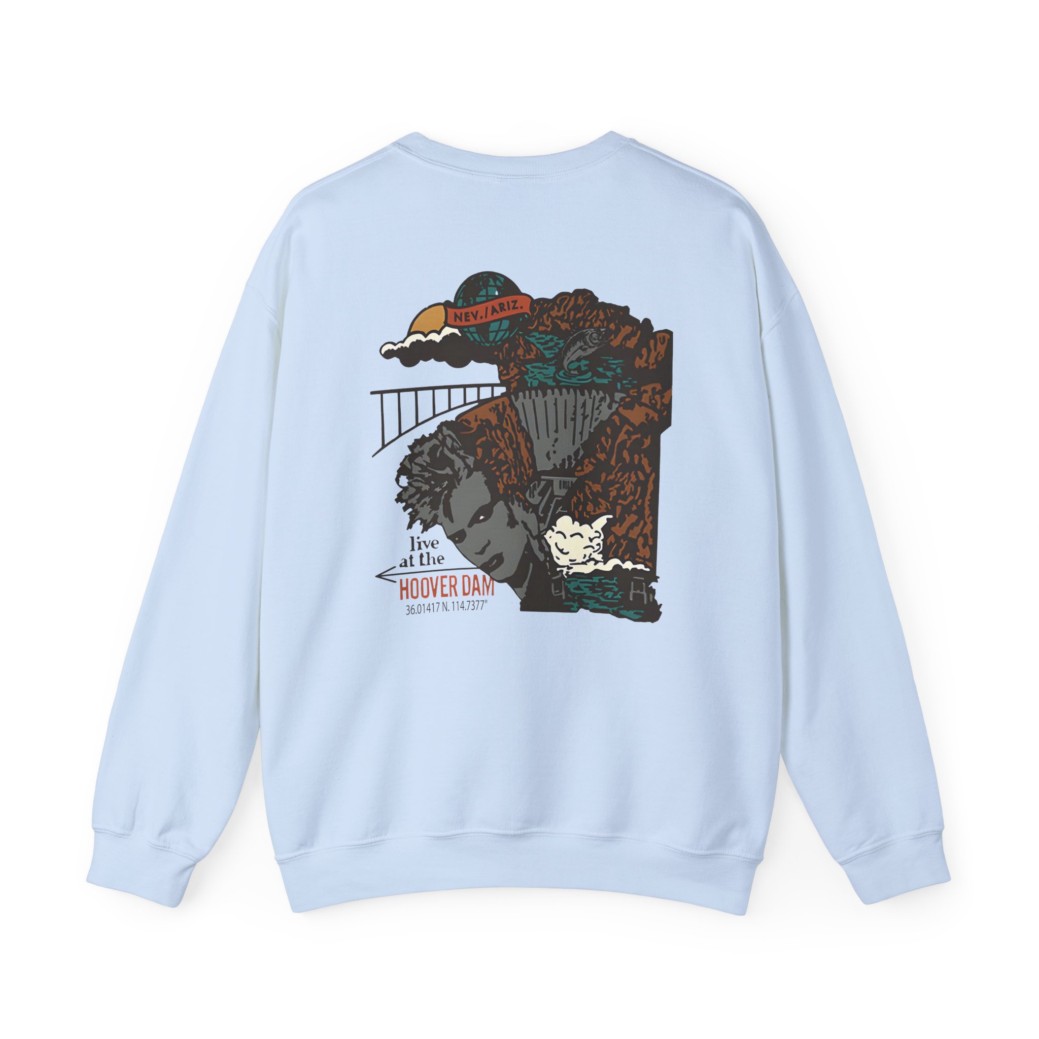 Billy Idol Hoover Dam Unisex Heavy Blendâ„¢ Crewneck Sweatshirt