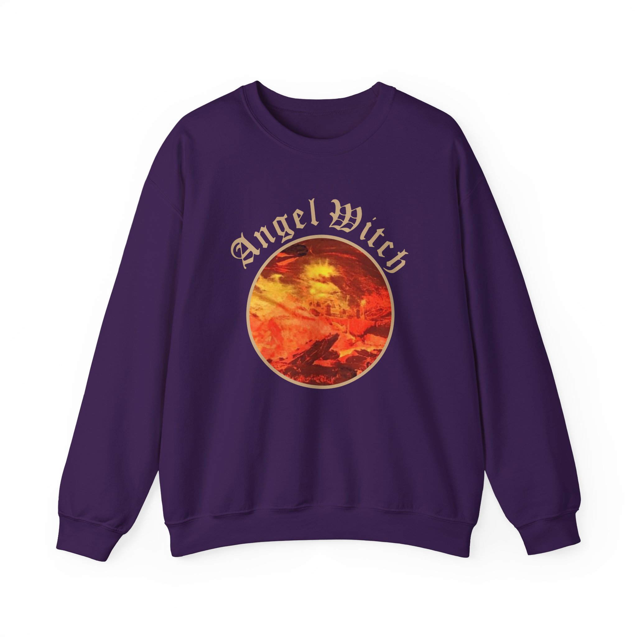 Angel Witch Debut Album Unisex Heavy Blendâ„¢ Crewneck Sweatshirt